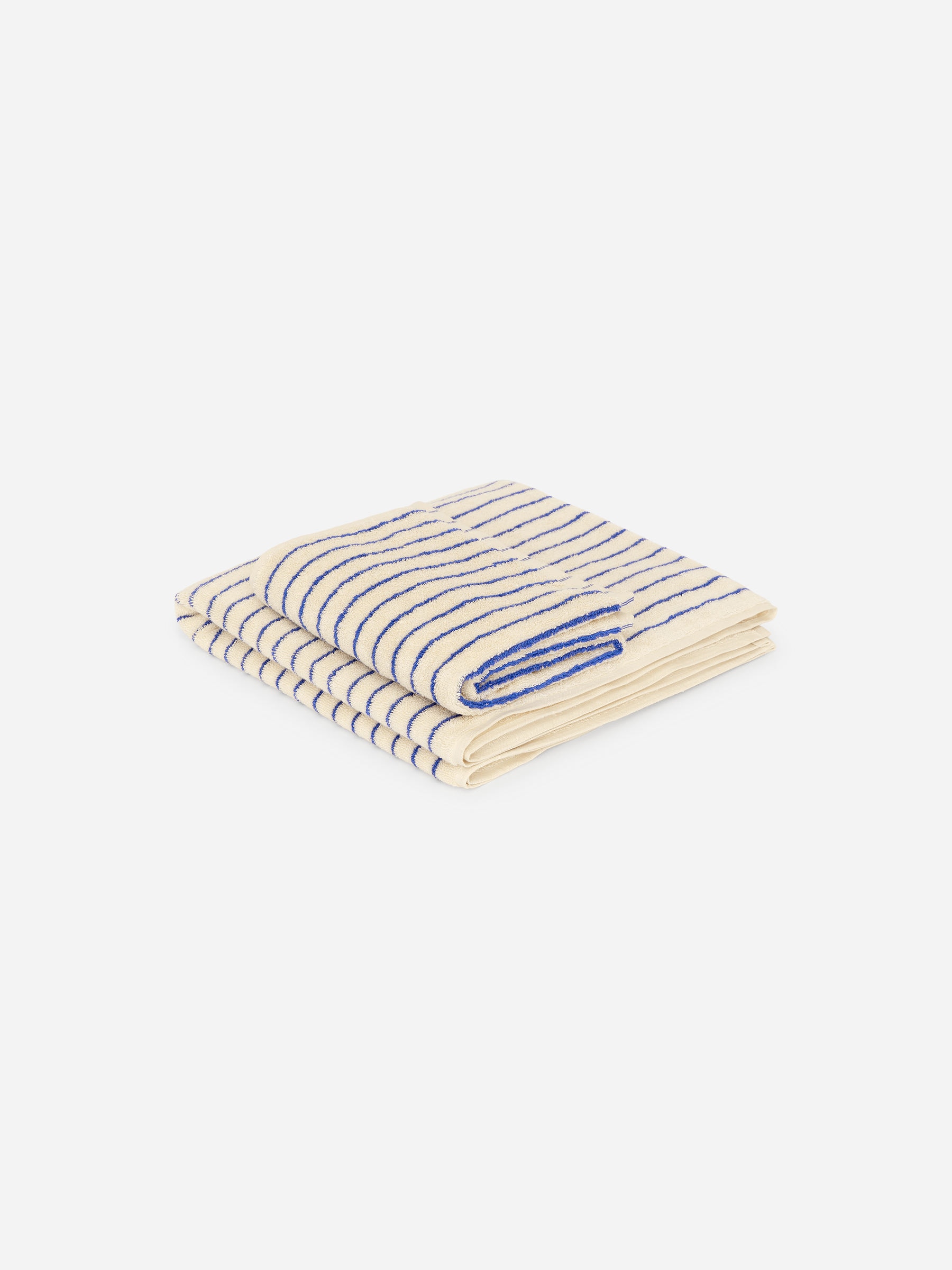 Bath Towel 70 x 140 cm - Bright Blue/Light Beige - Homeware - StillMedia/DescriptiveDetail - 3