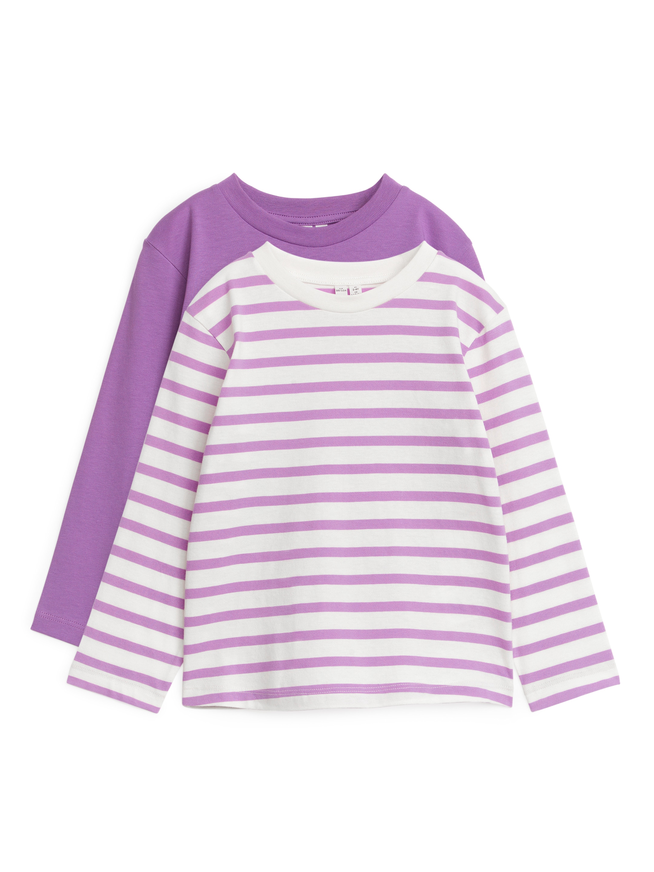 Langärmeliges T-Shirt im 2er-Pack - Lila - Regular Fit - Kinder - StillMedia/DescriptiveStillLife - 3
