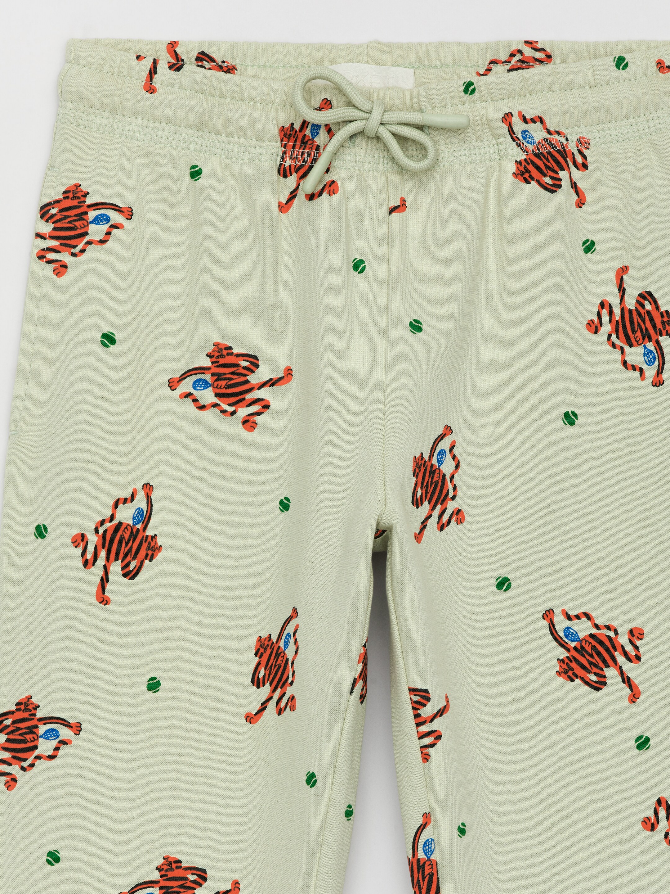 Zobrazit větší obrázek: Tepláky z francouzského froté - Světle zelená/Tennis Tiger - DĚTI | H&M CZ 3