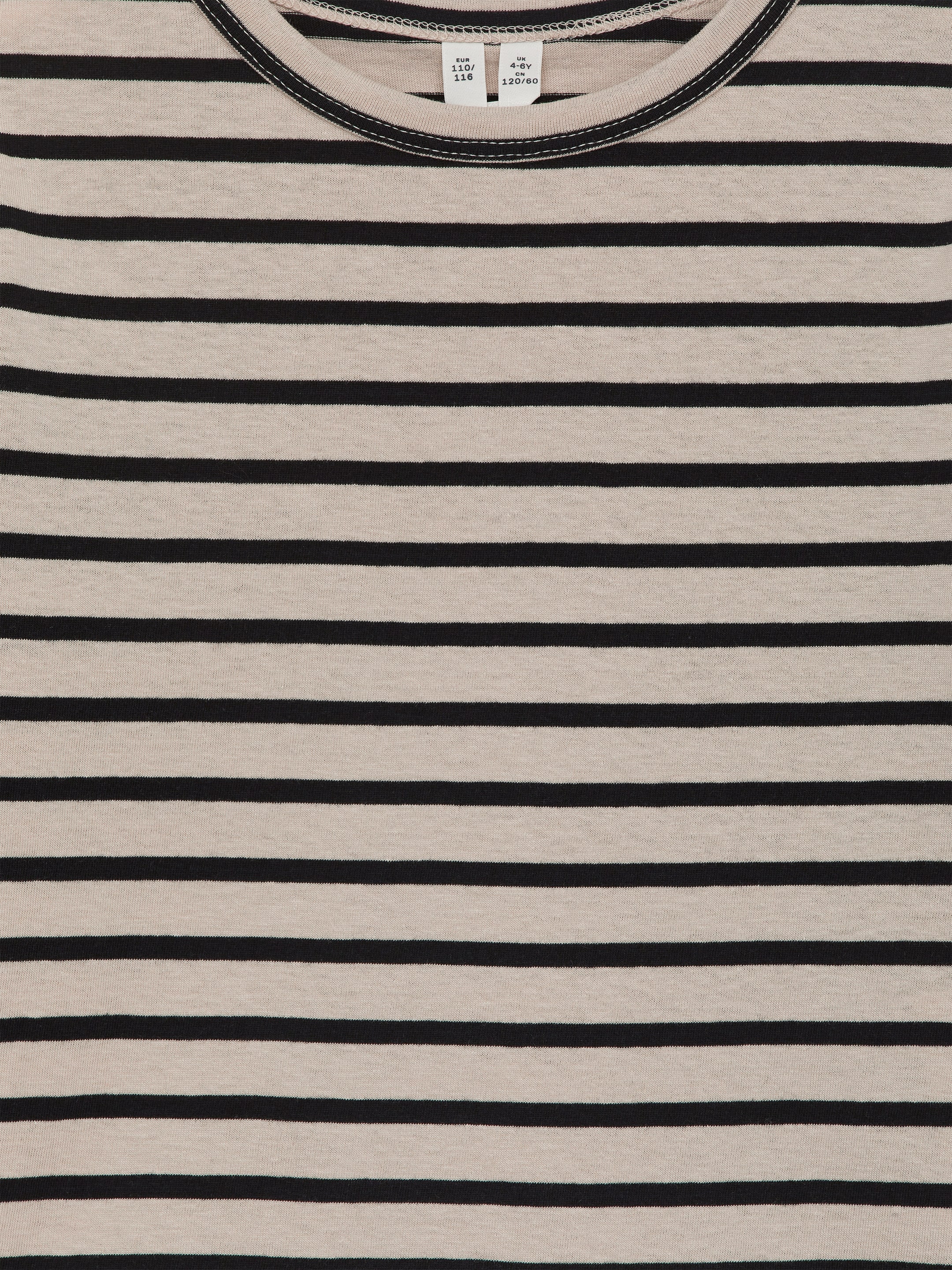 View larger image: Long-Sleeve Cotton T-Shirt - Beige/Black - Kids | H&M GB 3
