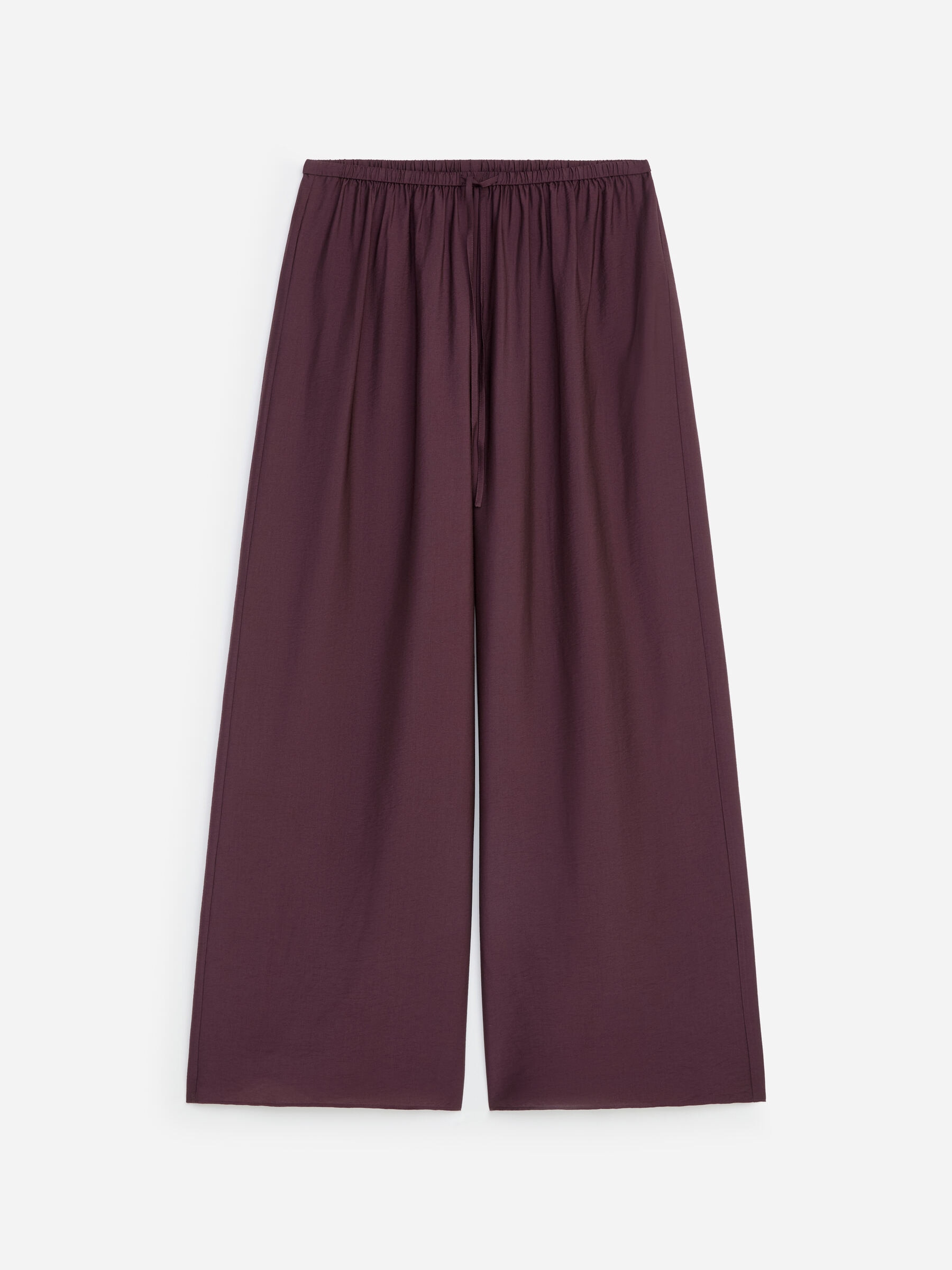Wide Trousers - Dark Purple - Loose fit - Women - StillMedia/DescriptiveStillLife - 1