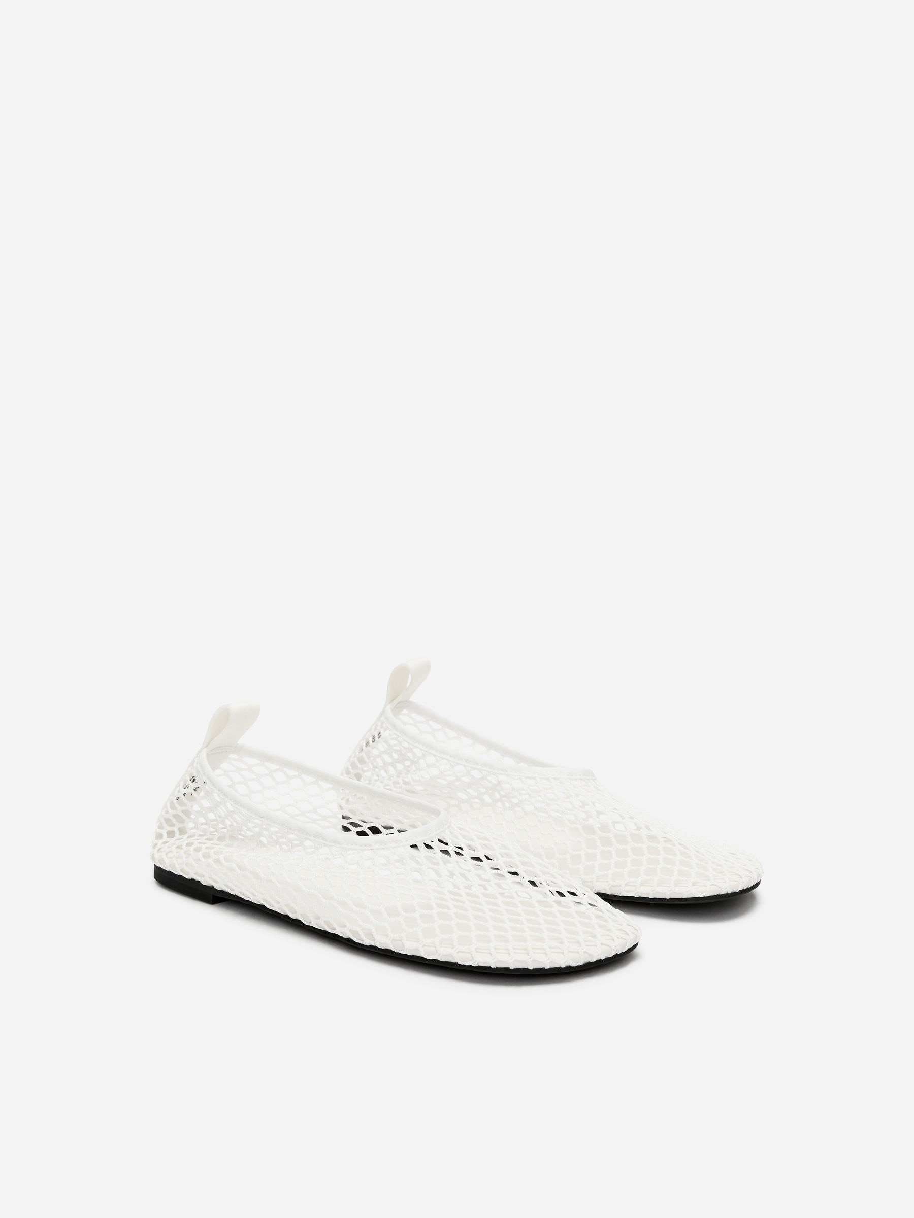 Mesh Ballet Flats - White - Women - StillMedia/DescriptiveStillLife - 3