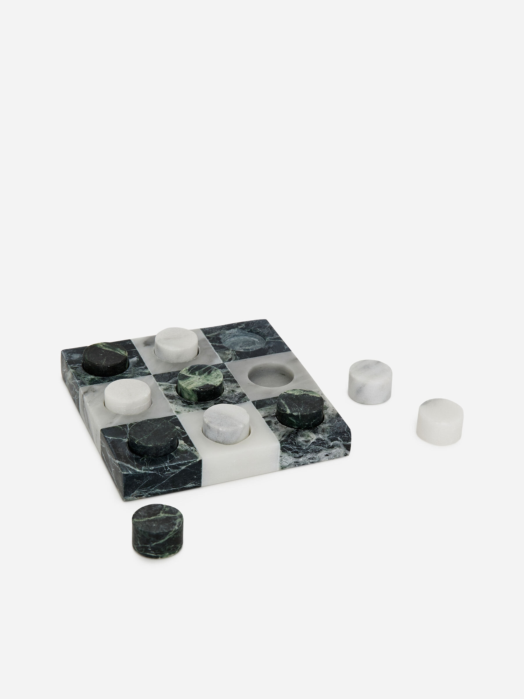 Marble Tic Tac Toe-#5D6A46-19127