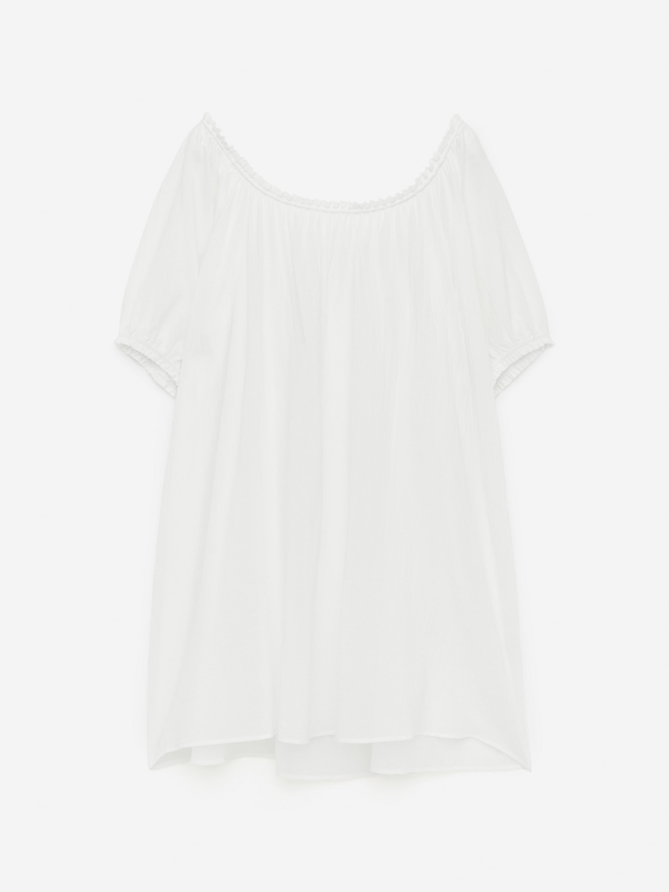 Cotton Voile Beach Dress - Off White - Loose fit - Women - StillMedia/DescriptiveStillLife - 2
