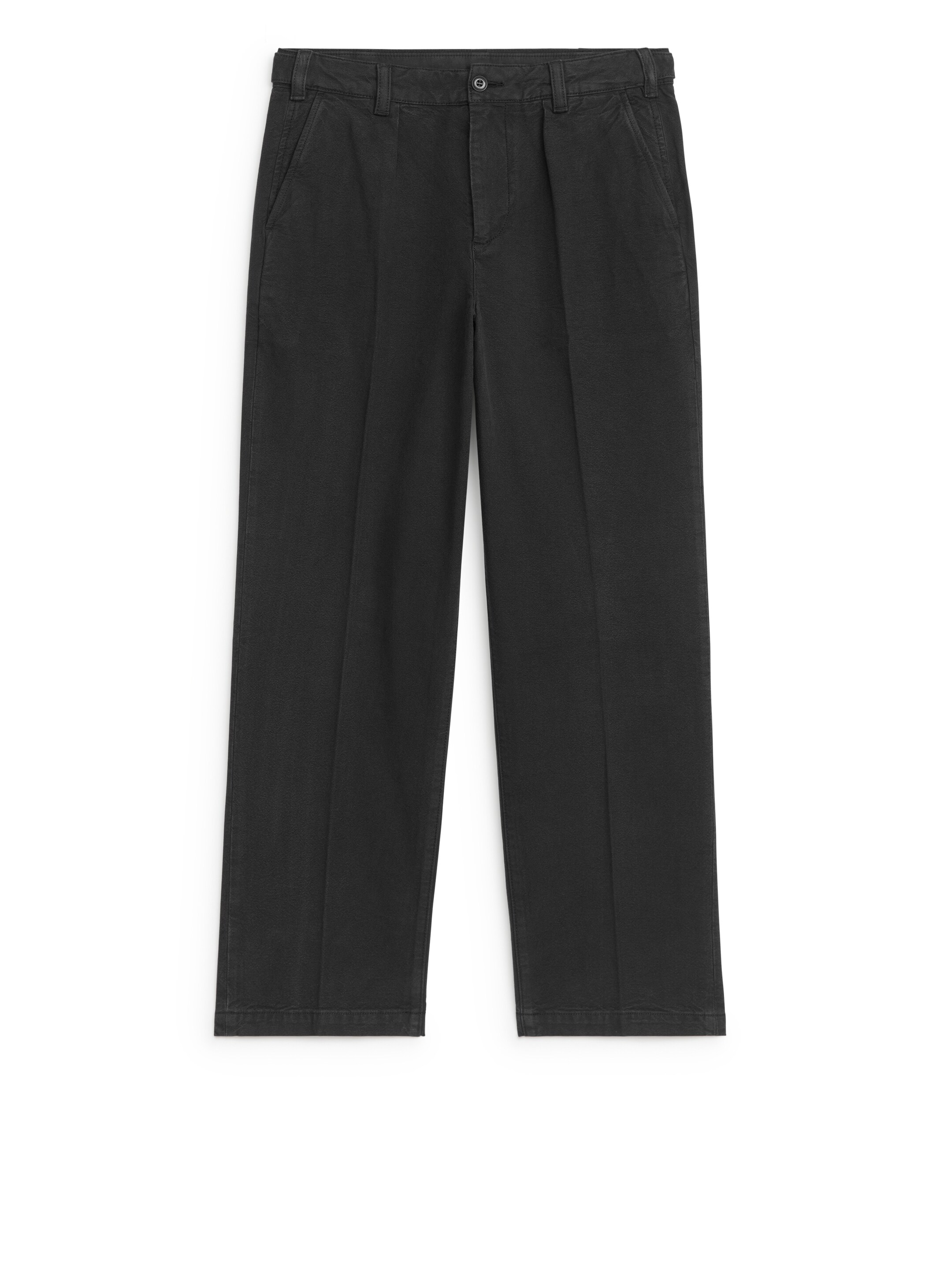 Ingrandisci l'immagine: Cotton Canvas Utility Trousers - Off Black - UOMO | H&M CH 1
