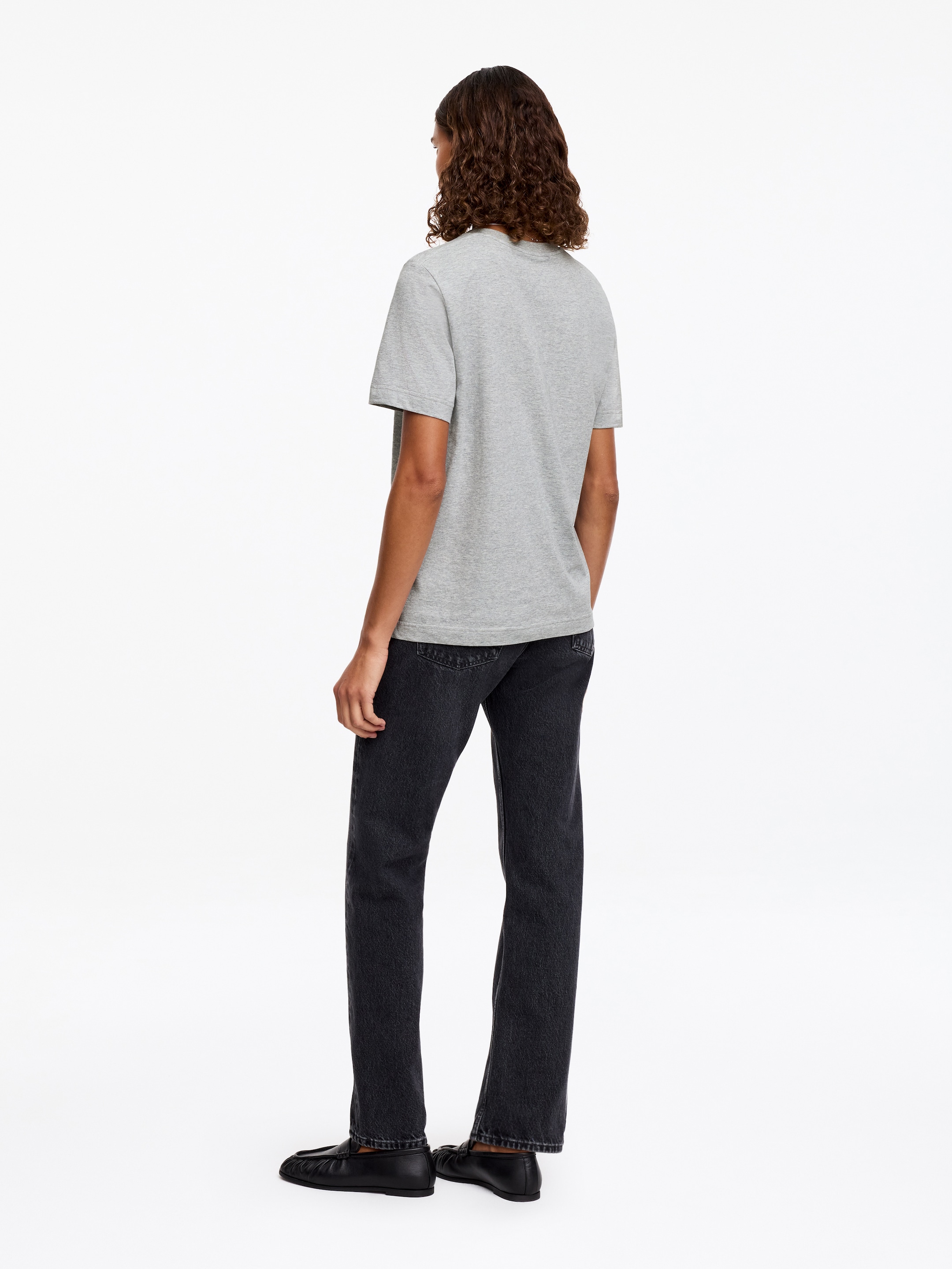 Signature Short-Sleeve T-Shirt - Grey Melange - Regular fit - Women - StillMedia/Lookbook - 46
