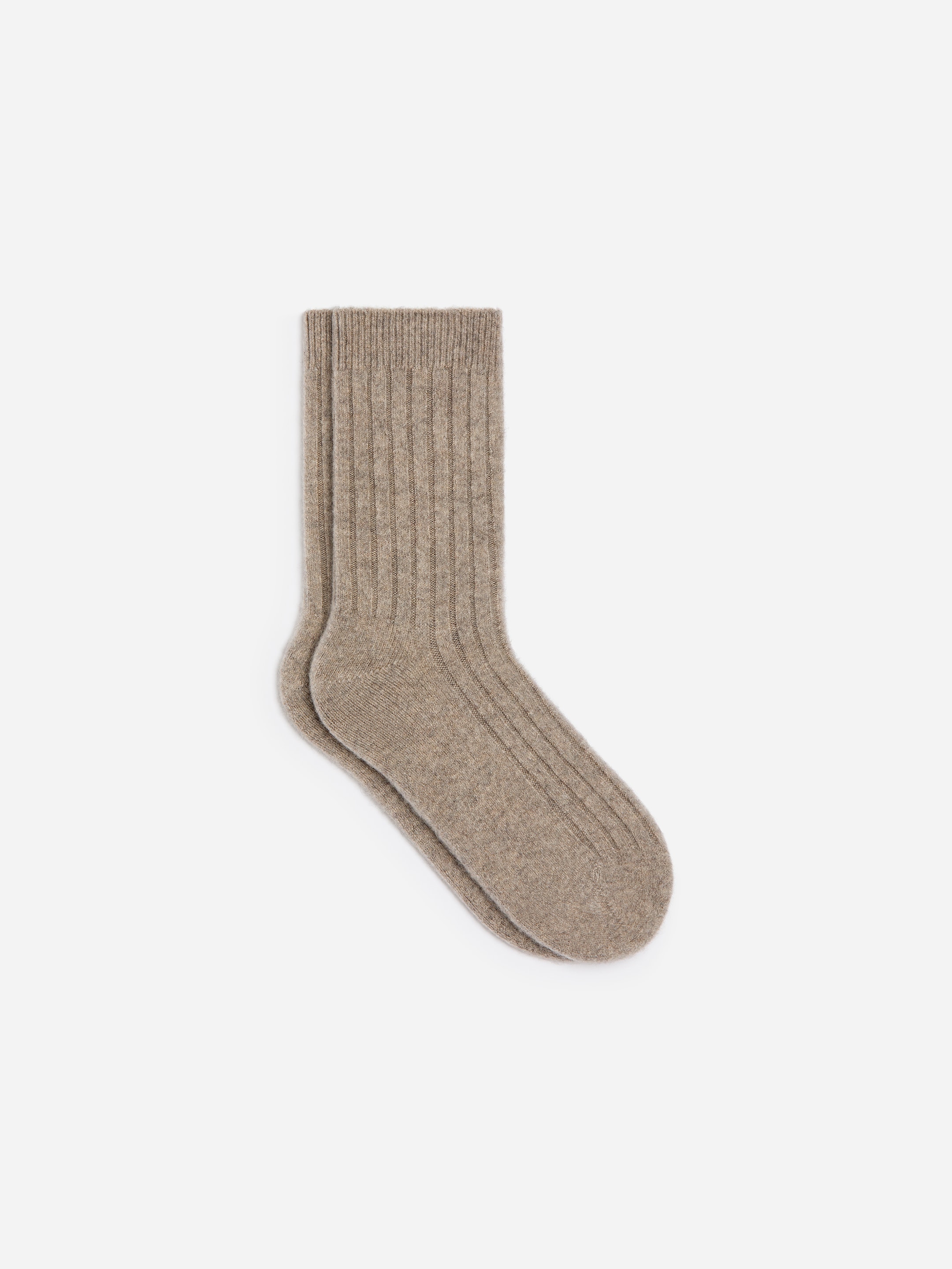 Calzini in misto cashmere-Beige-20926