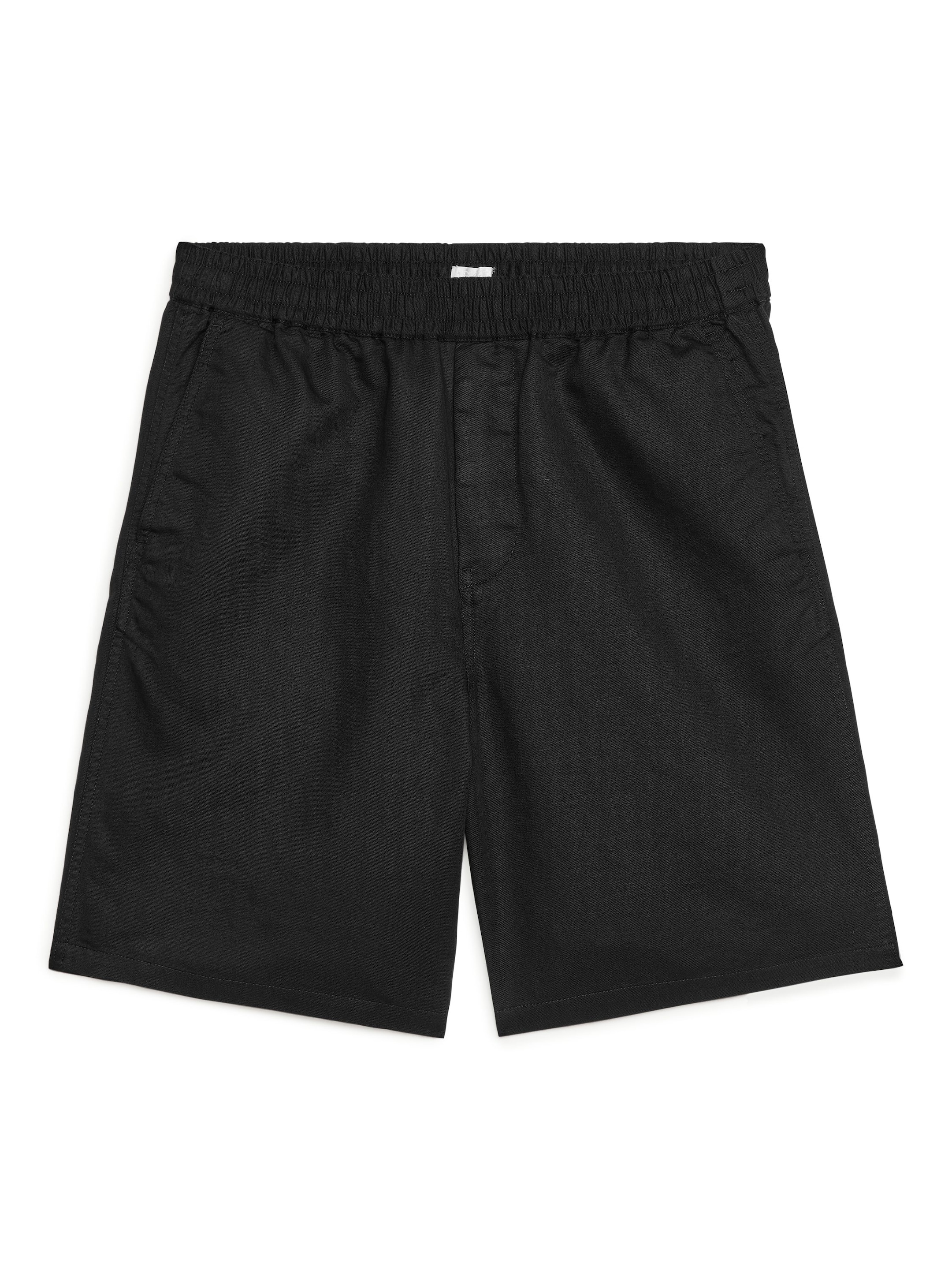 Visualizza immagine più grande: Shorts in cotone e lino con coulisse - Nero - UOMO | H&M IT 1