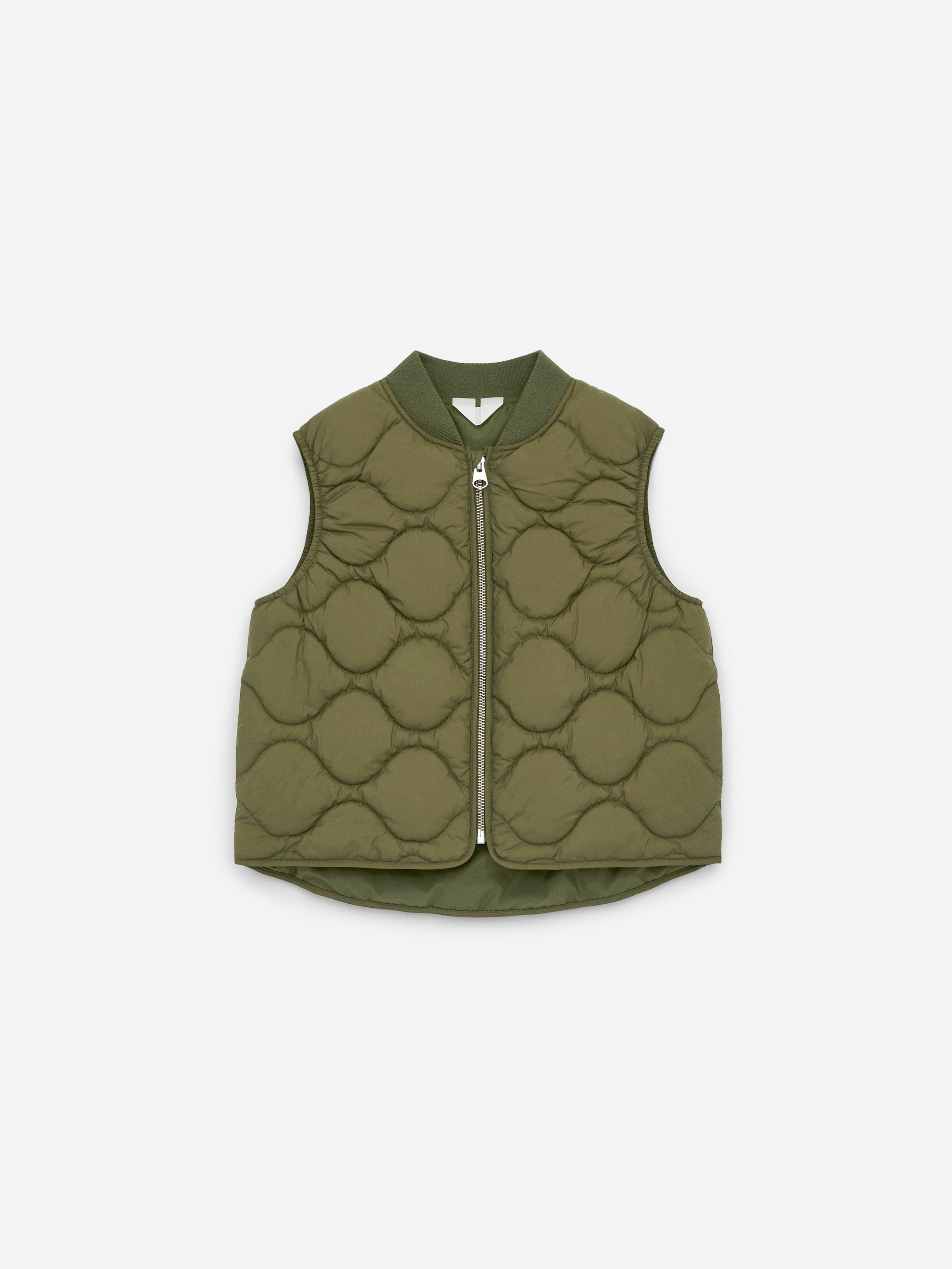 Quilted Vest - Khaki Green - Regular fit - children - StillMedia/DescriptiveStillLife - 2