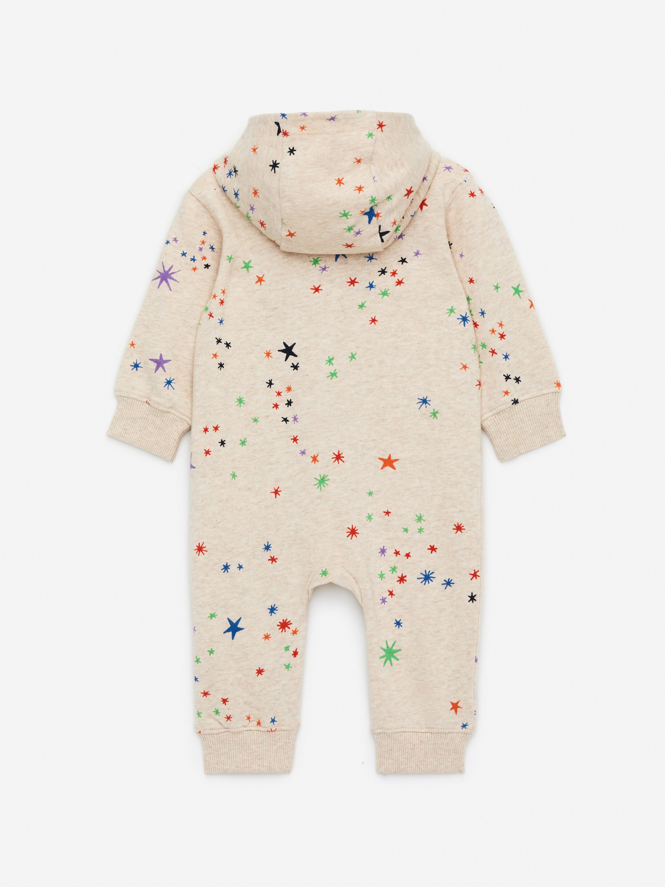 Visa större bild: Trikåoverall med huva - Beige/flerfärgad - BARN | H&M SE 2