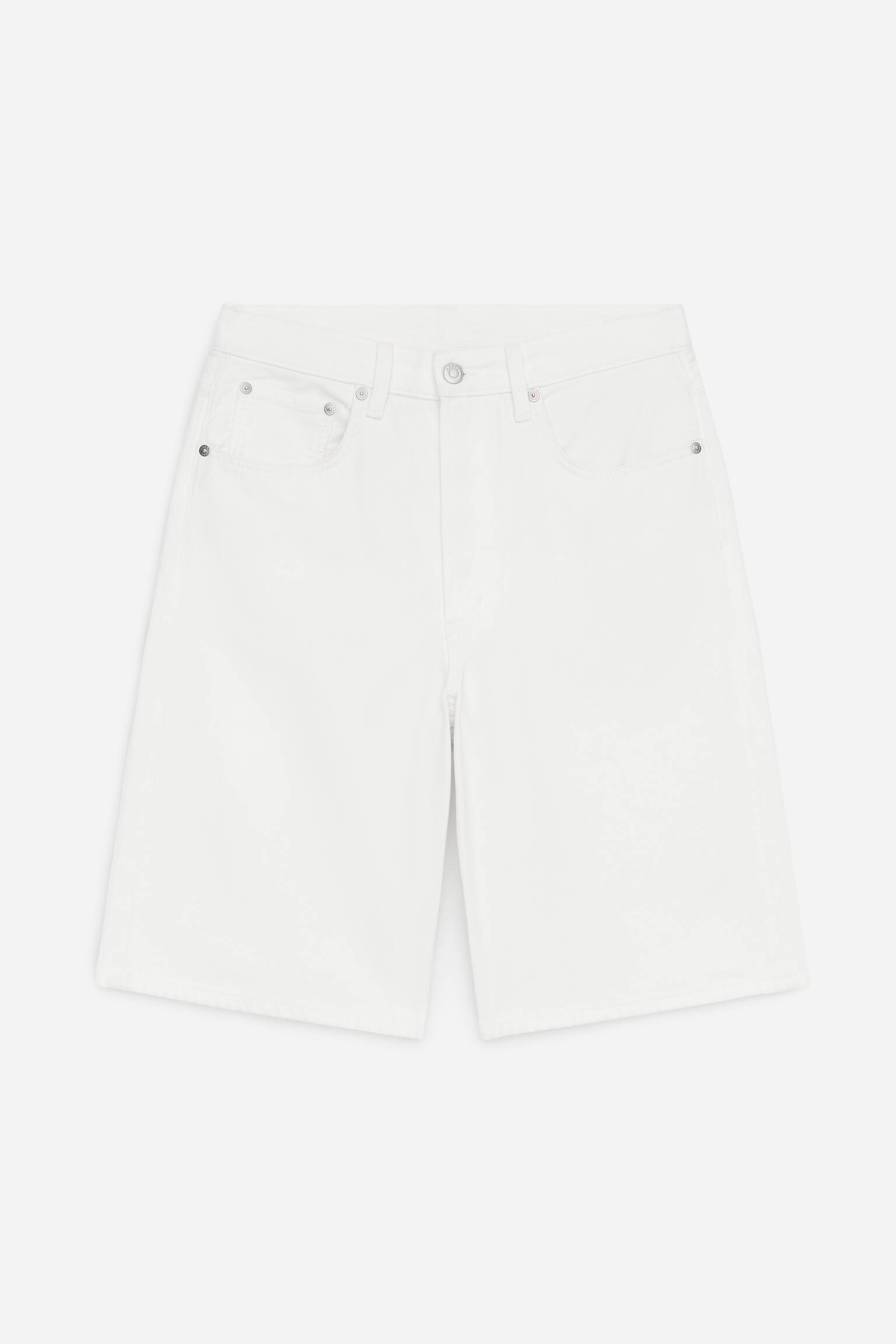 Lange denimshorts - Hvid/Mørkeblå/Sort/Lyseblå - 1