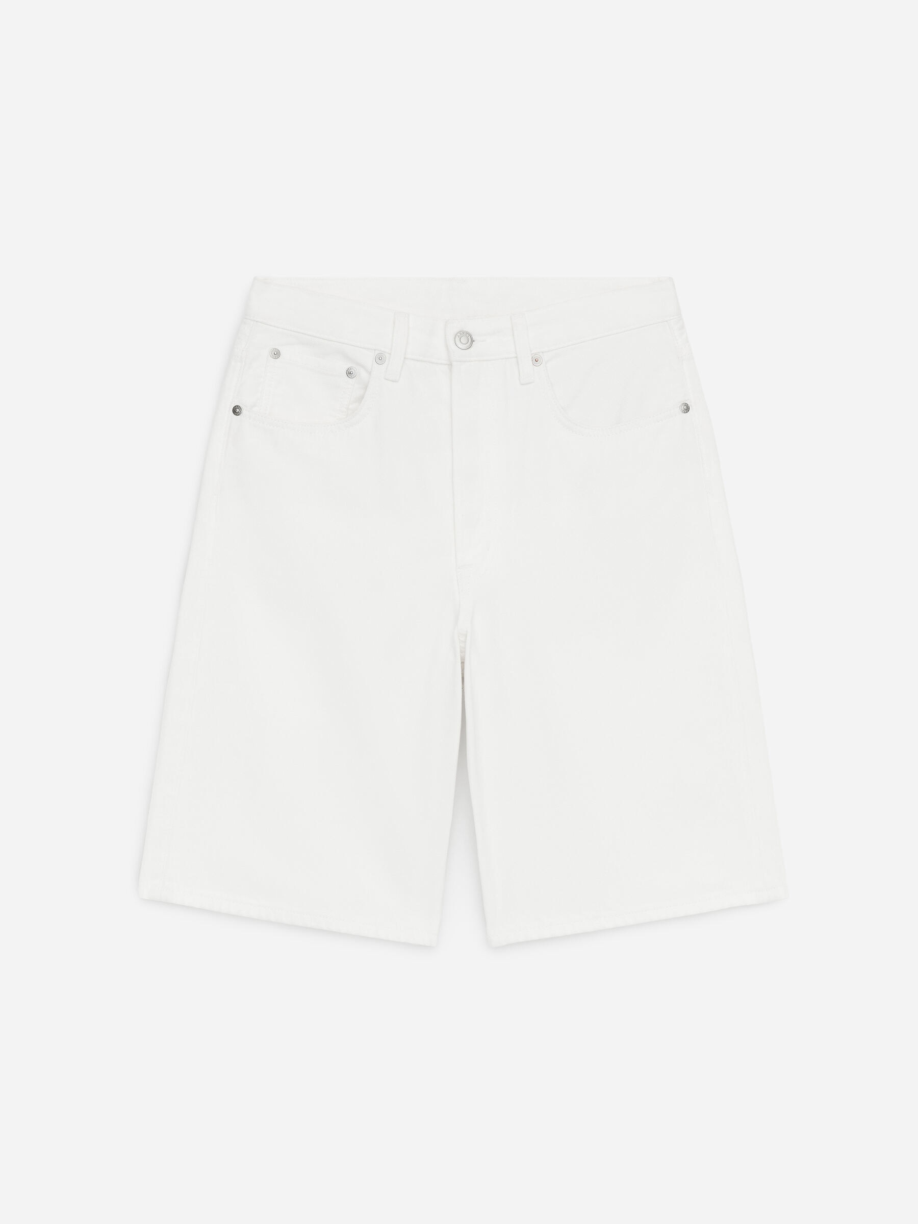 Short long en jean - Blanc - Loose fit - Femme - StillMedia/DescriptiveStillLife - 1