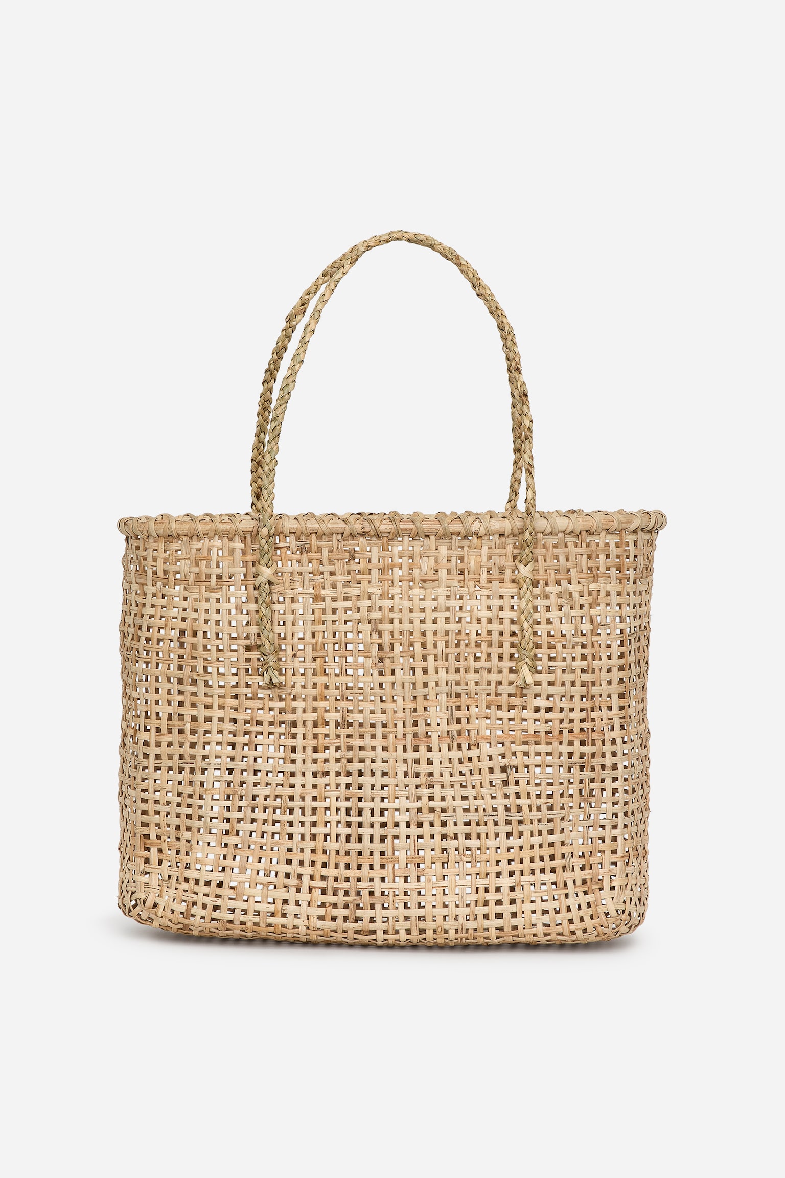 Cestino in rattan - Beige - 1