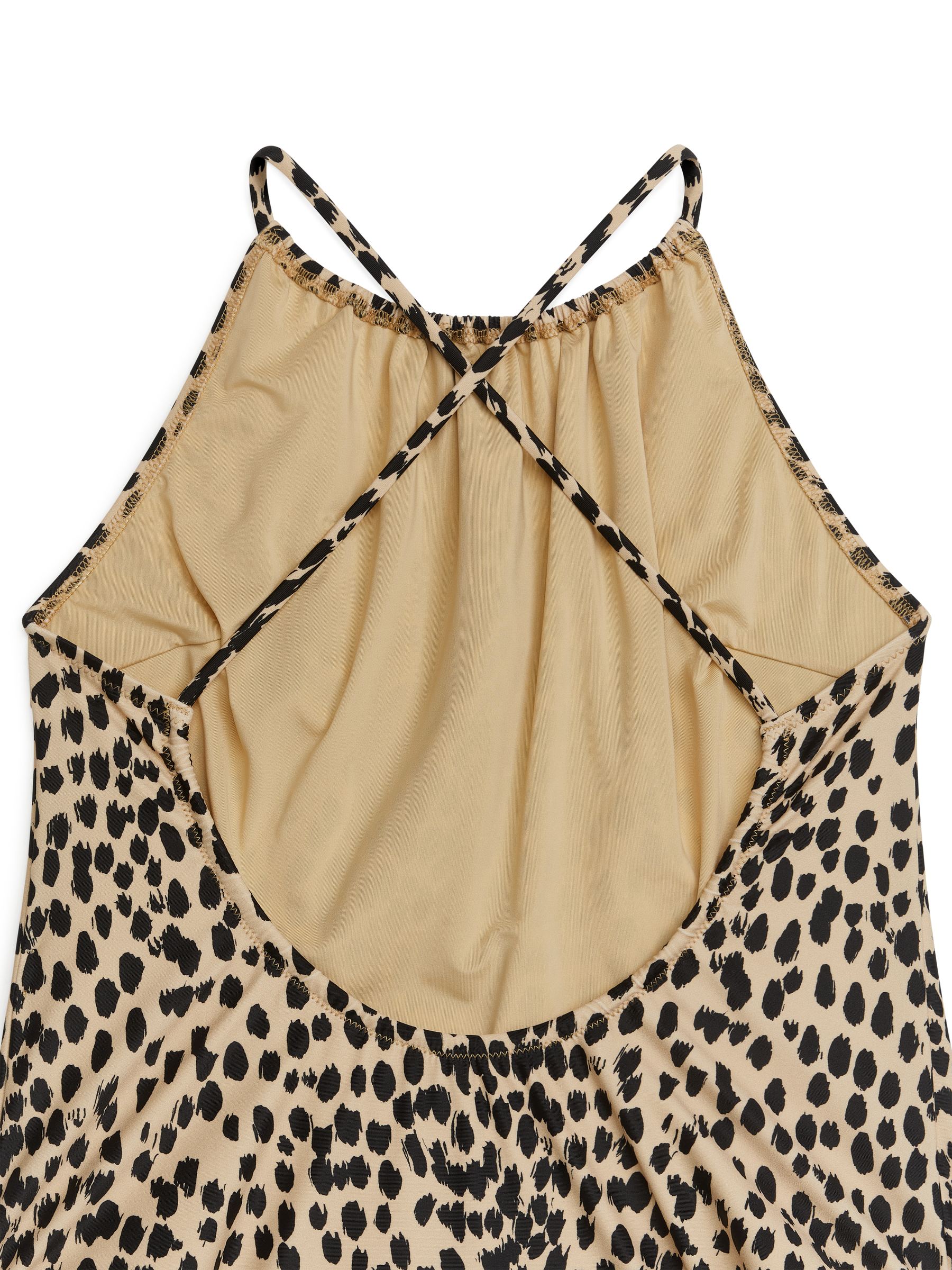 Badeanzug mit Raffung - Beige/Schwarz - Slim Fit - Damen - StillMedia/DescriptiveDetail - 2