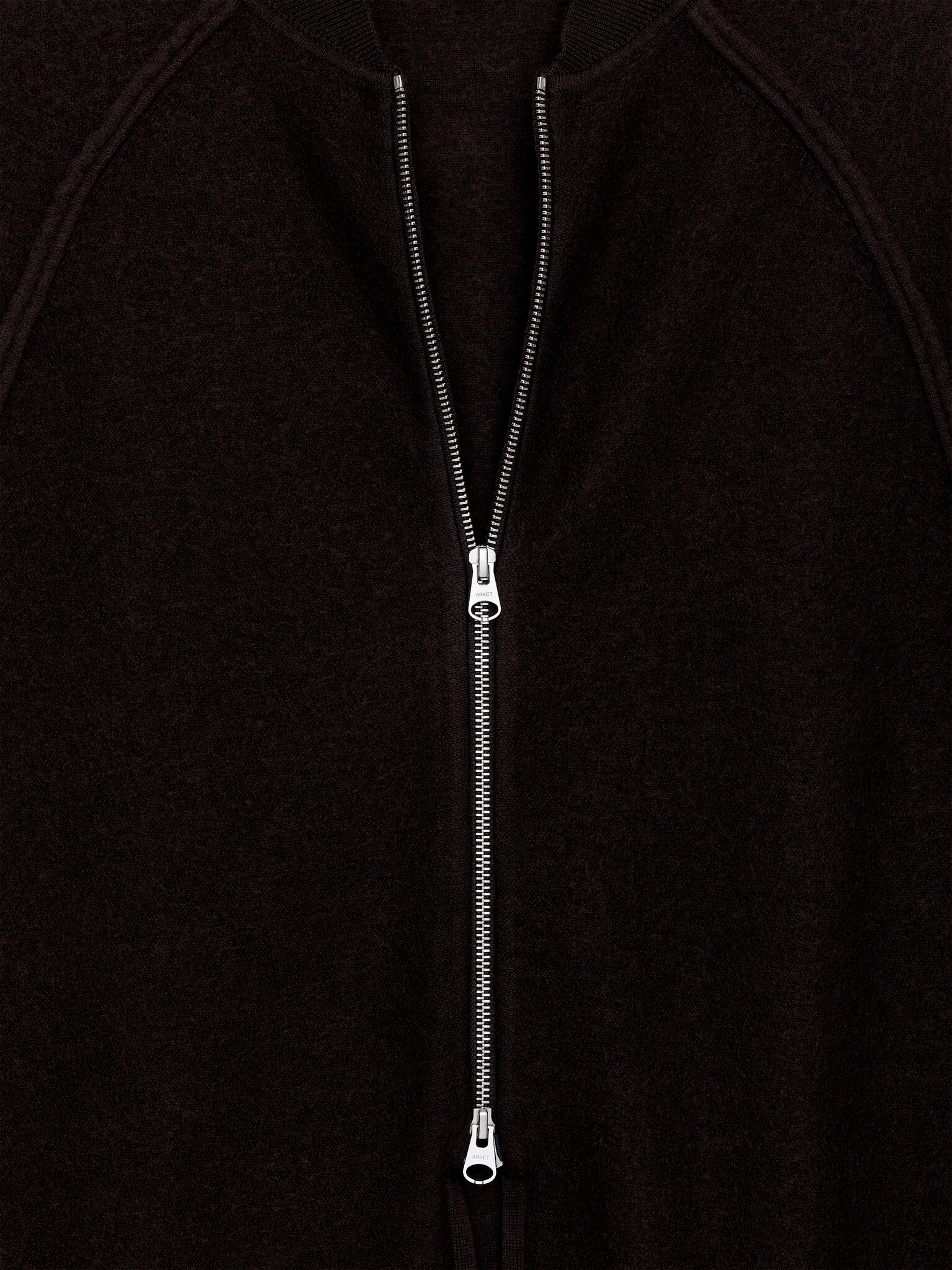 Boiled Wool Cape - Dark Brown - 6