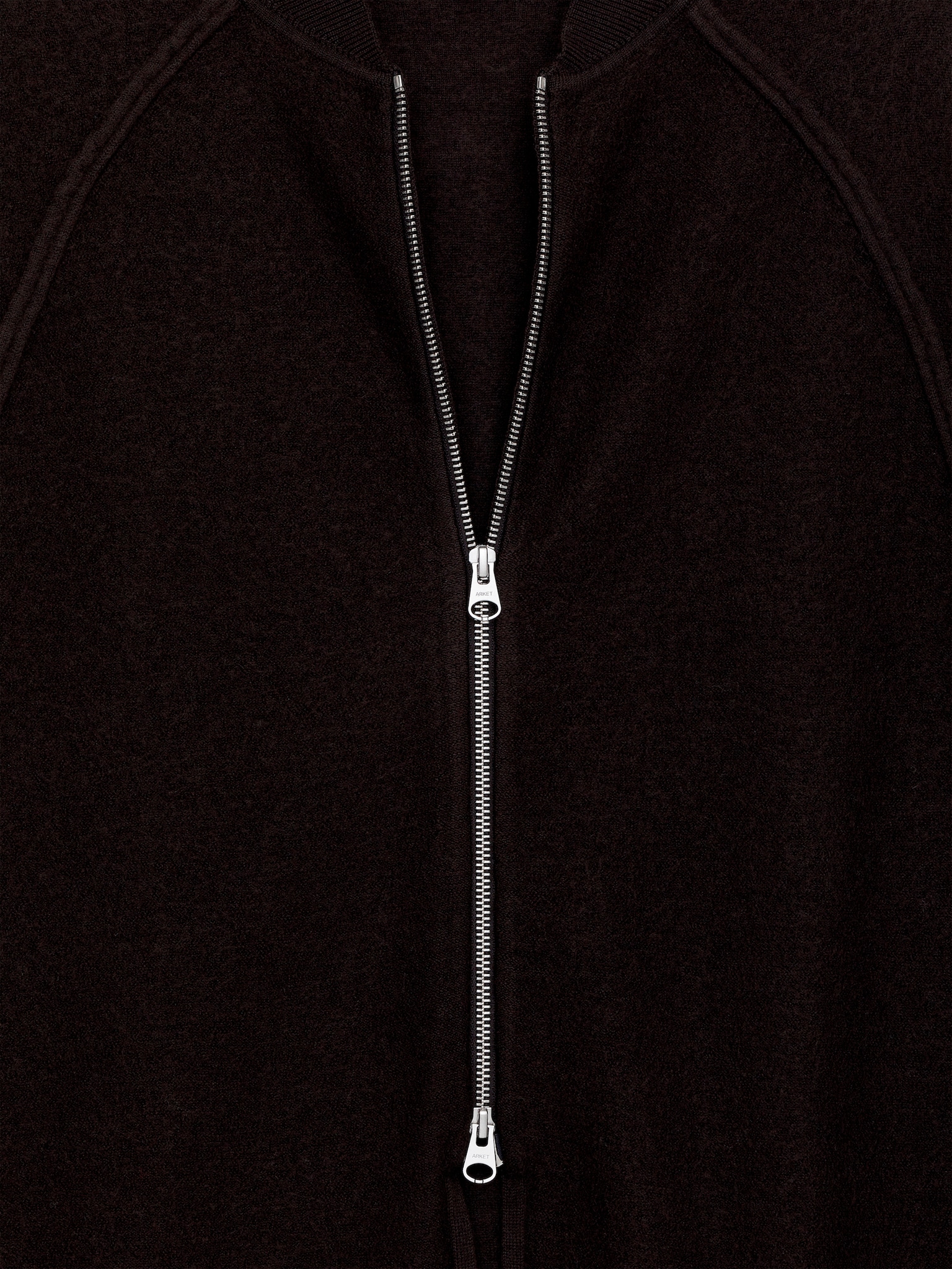 Boiled Wool Cape - Dark Brown - 5