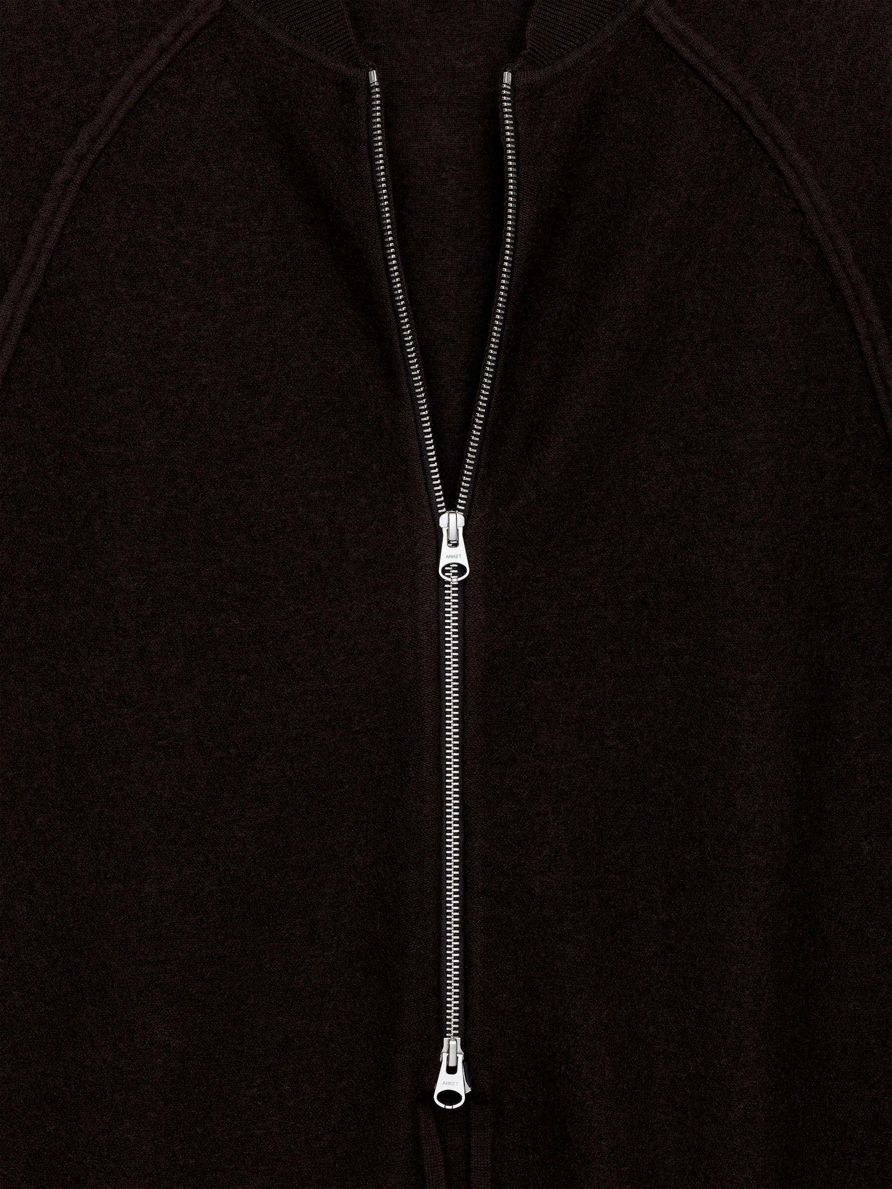 Boiled Wool Cape - Dark Brown - Loose fit - Women - StillMedia/DescriptiveStillLife - 2