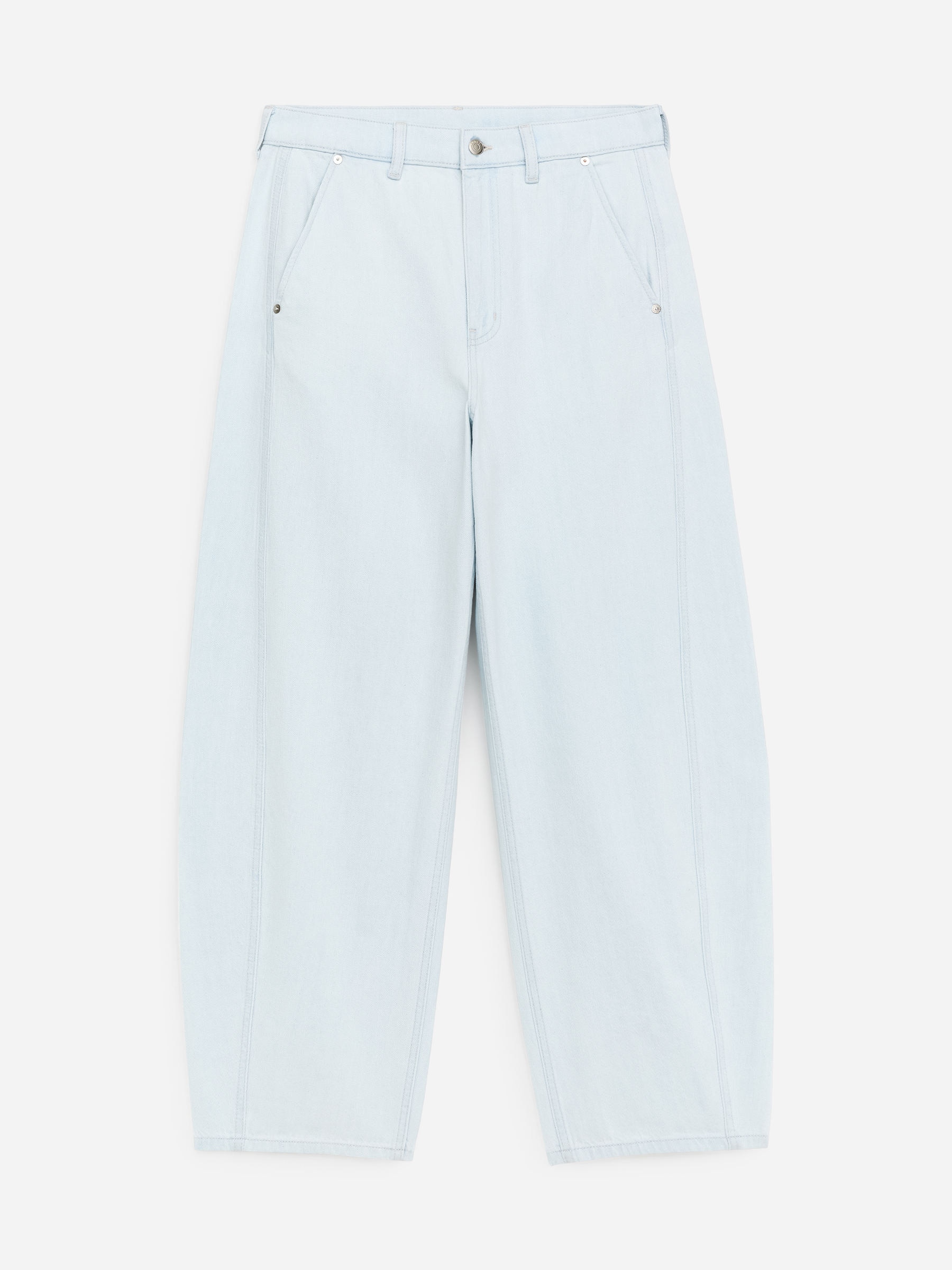 Barrel-Leg Jeans - Light Blue - Relaxed fit - Women - StillMedia/DescriptiveStillLife - 1