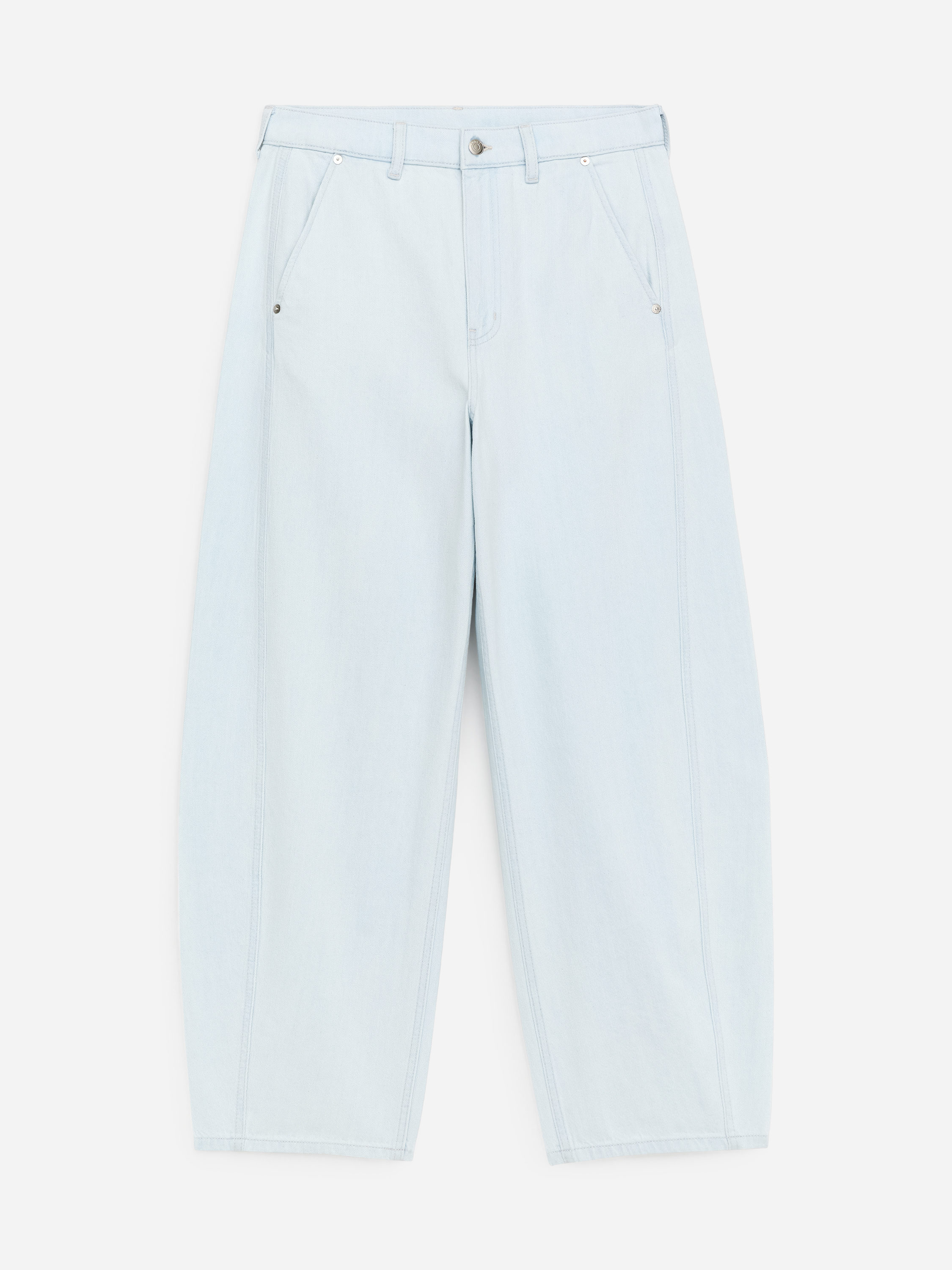 Barrel-Leg Jeans – White – ARKET WW