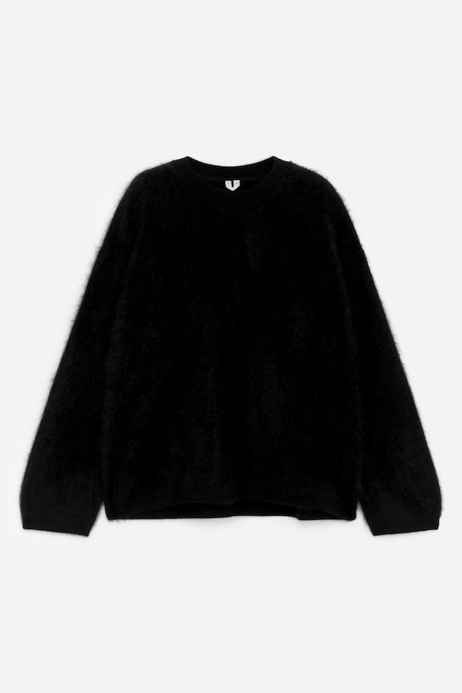 Pure Brushed-Cashmere Jumper - Black/Dark Brown/Dusty Pink - 1