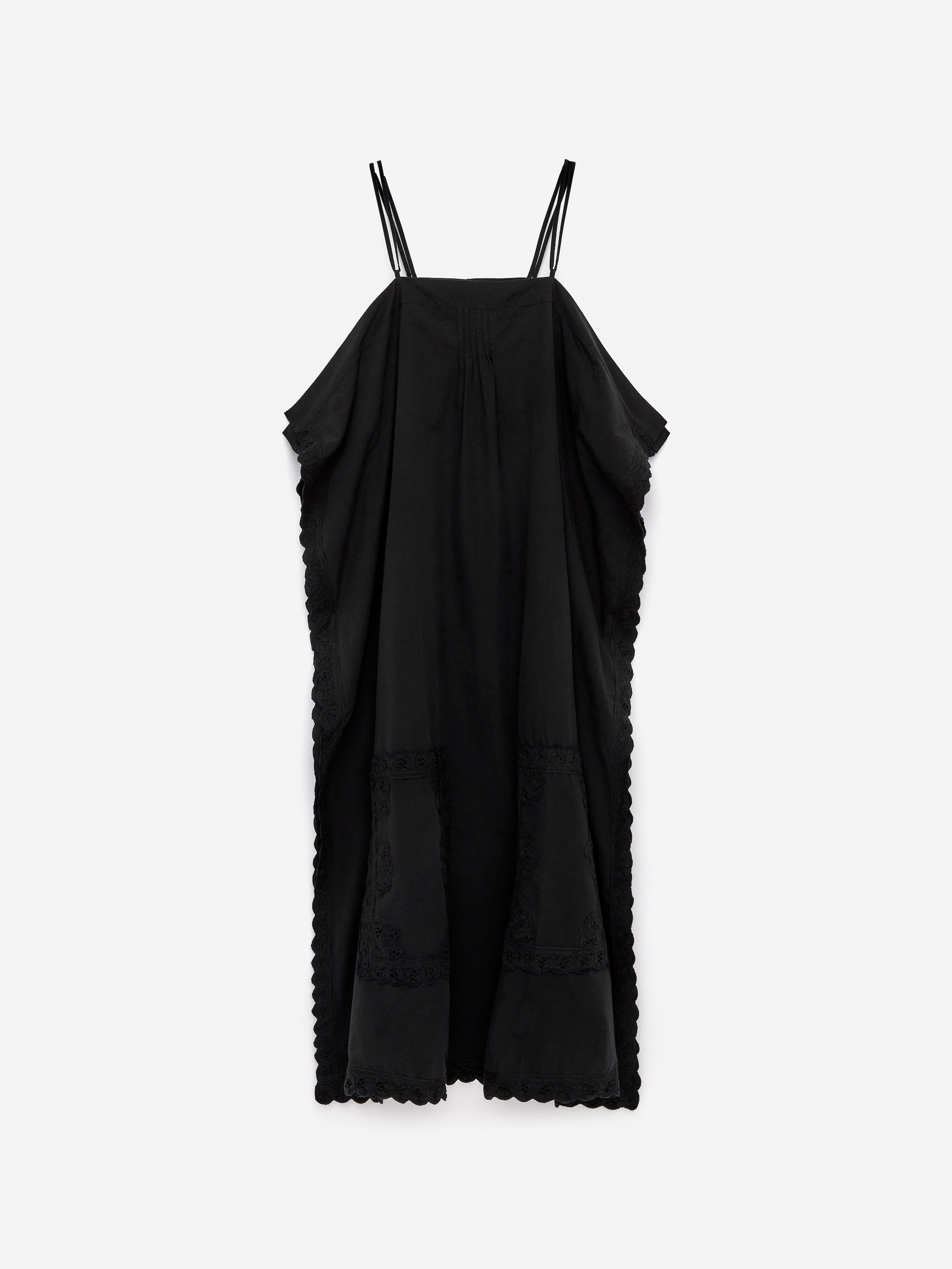 Embroidered Strap Dress-#272628-15416