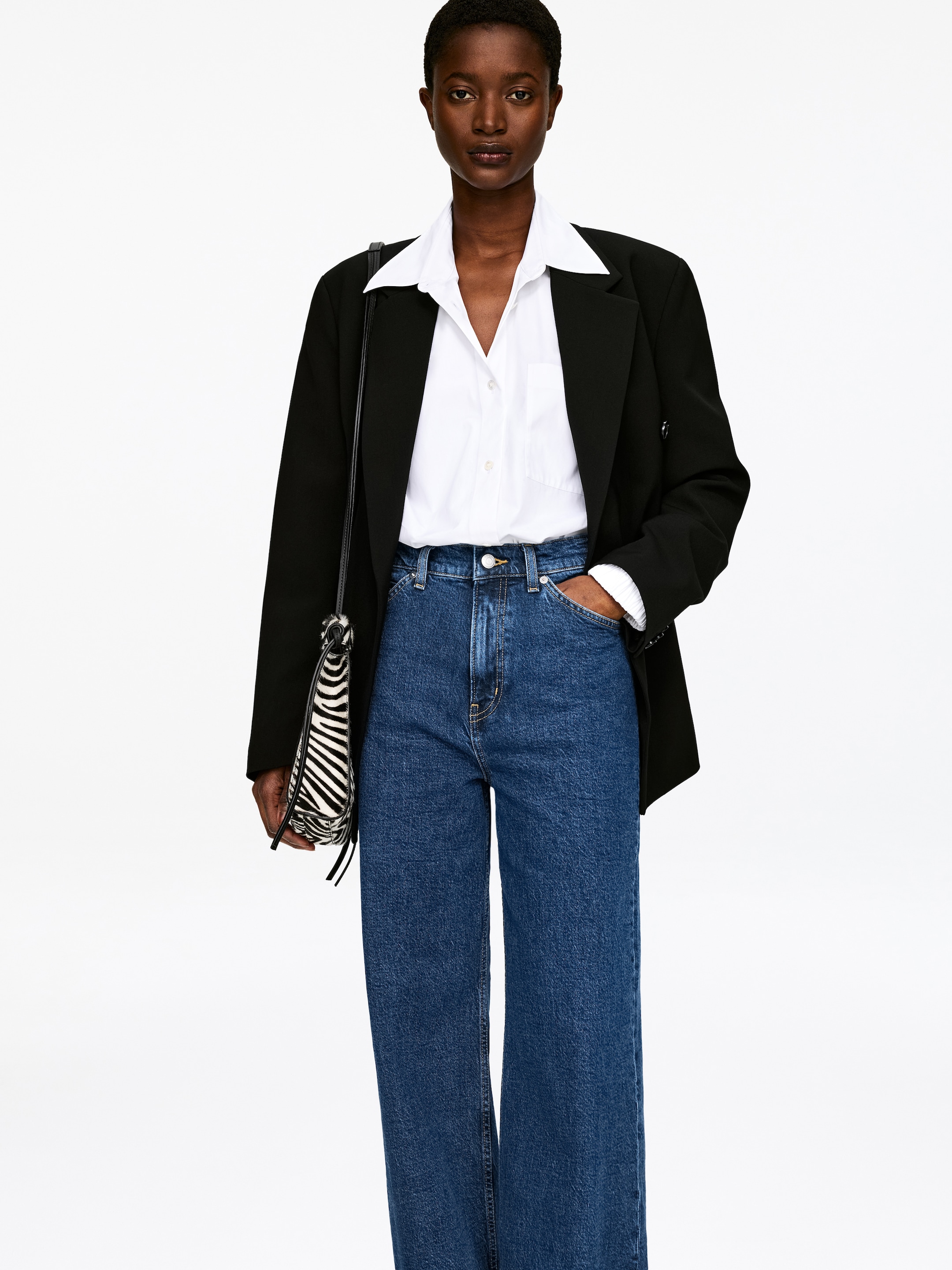 View larger image: LUPINE Flared Jeans - Dark Blue - Ladies | H&M GB 8