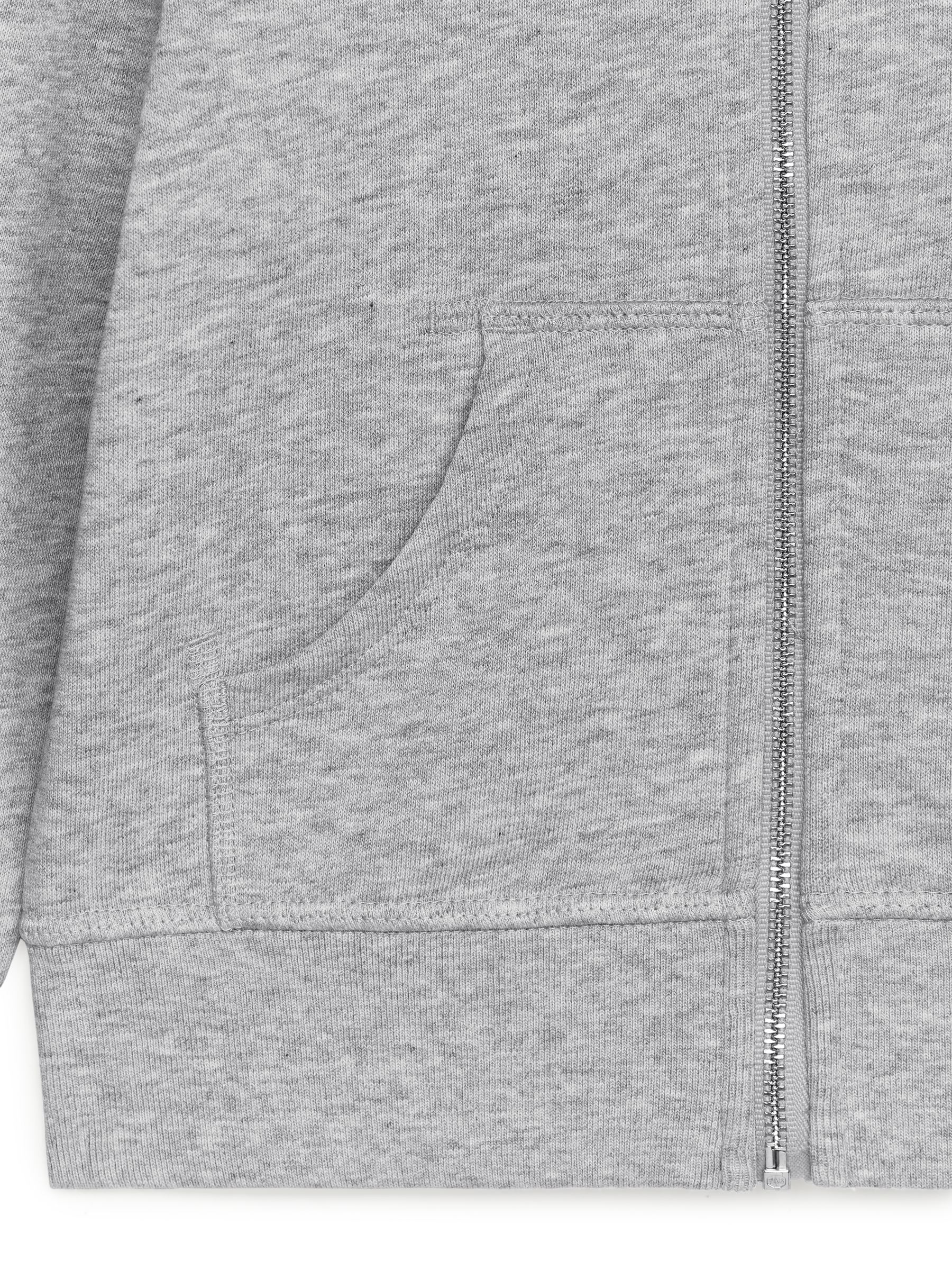 Sudadera con capucha y cremallera - Gris jaspeado - Corte relajado - Children - StillMedia/DescriptiveDetail - 3