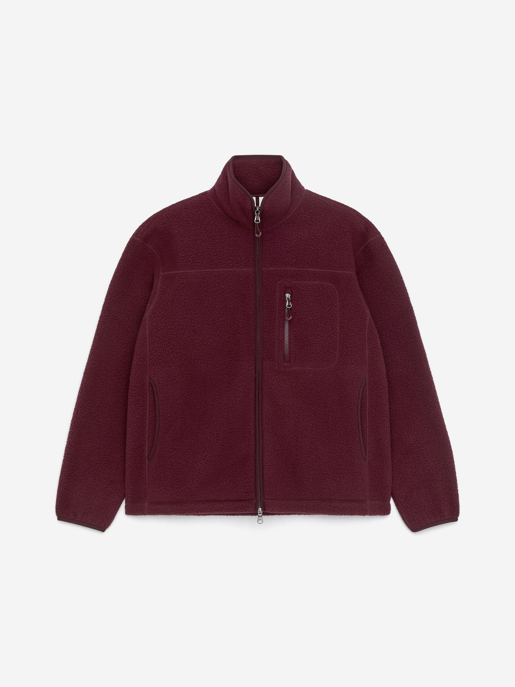 Fleece Jacket-Red-16629