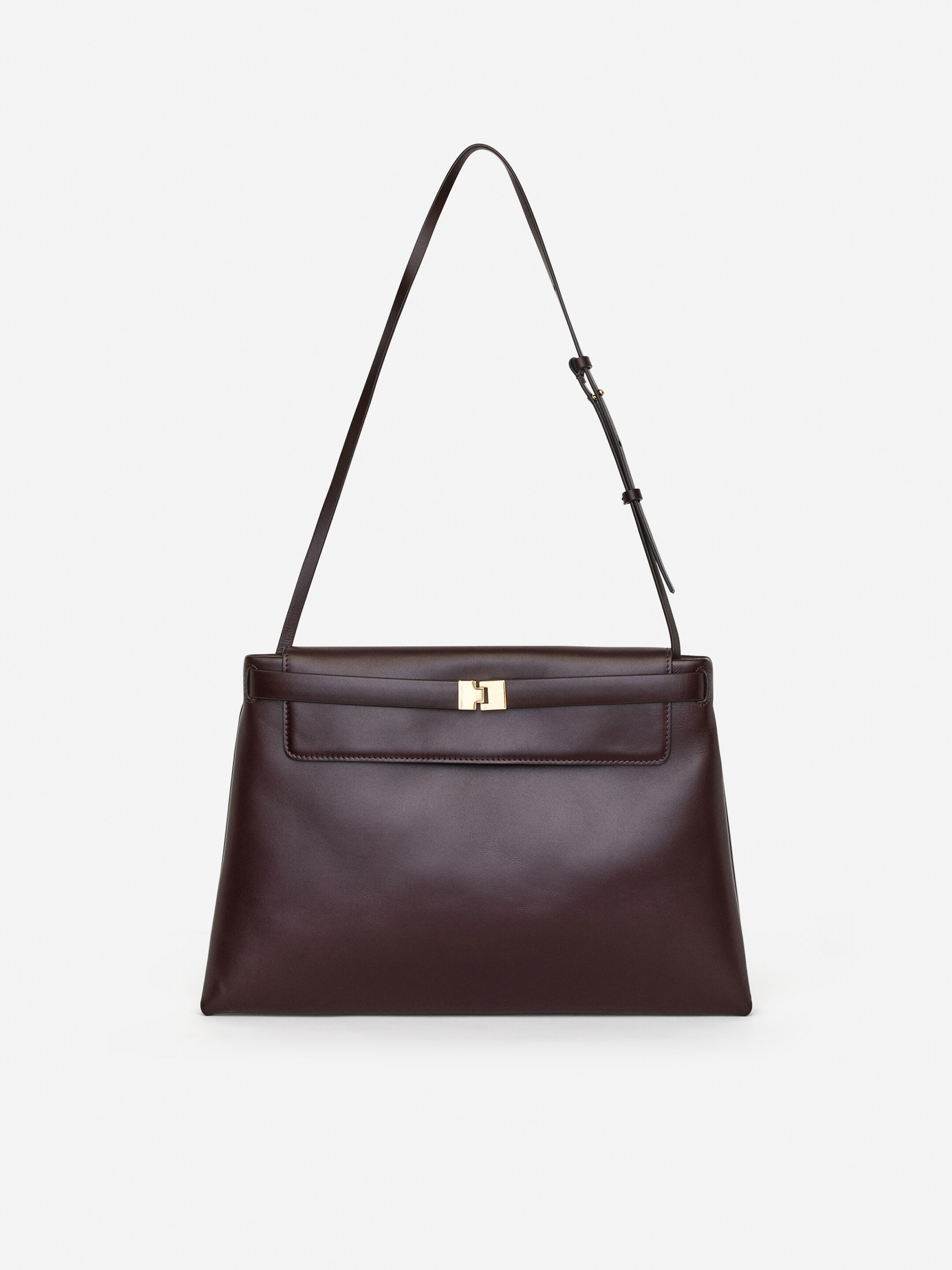 Agrandir l'image: Sac à bandoulière en cuir - Rouge foncé - FEMME | H&M FR 2