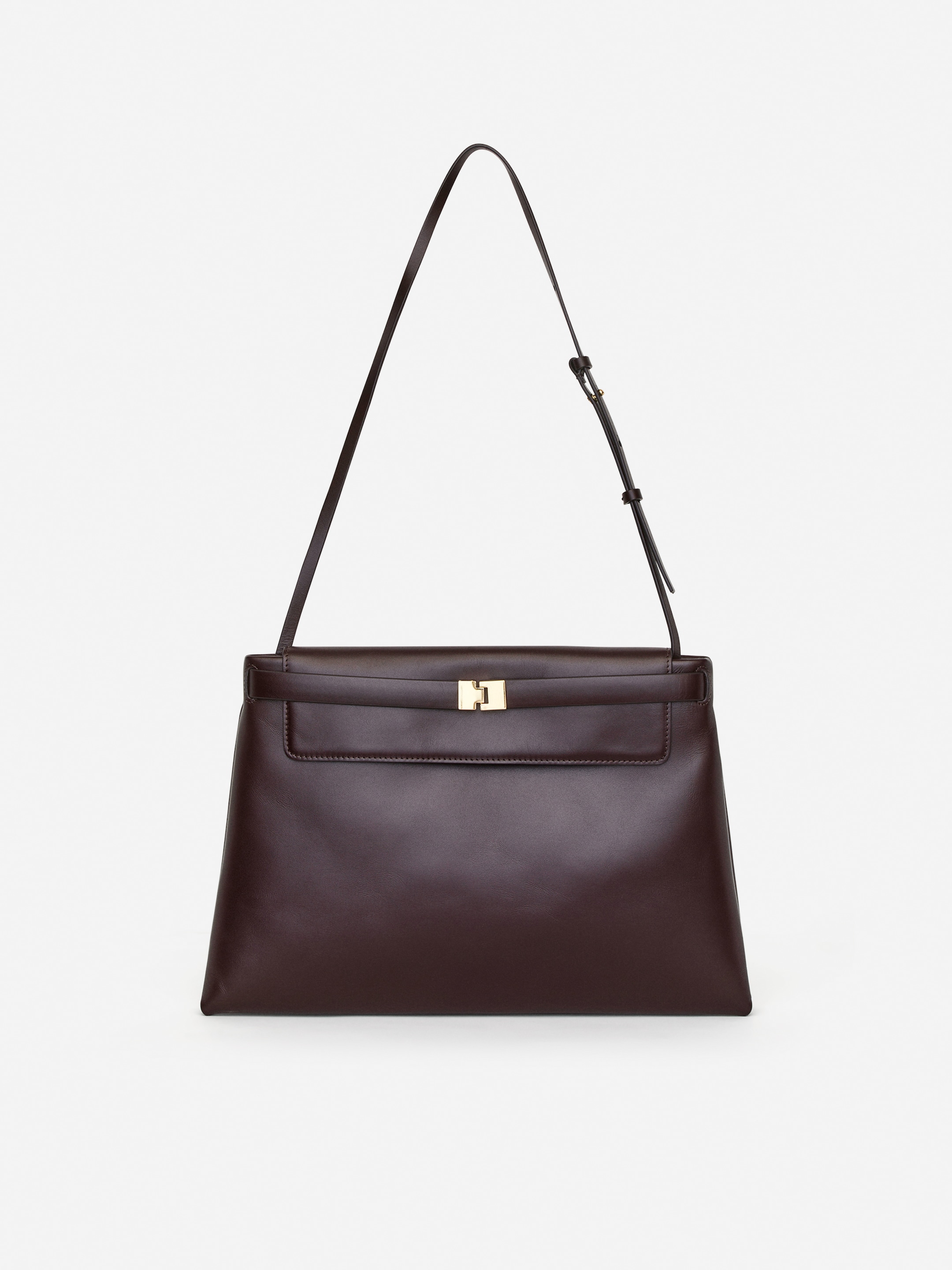 Grösseres Bild ansehen: Schultertasche aus Leder - Dunkelrot - DAMEN | H&M CH 3