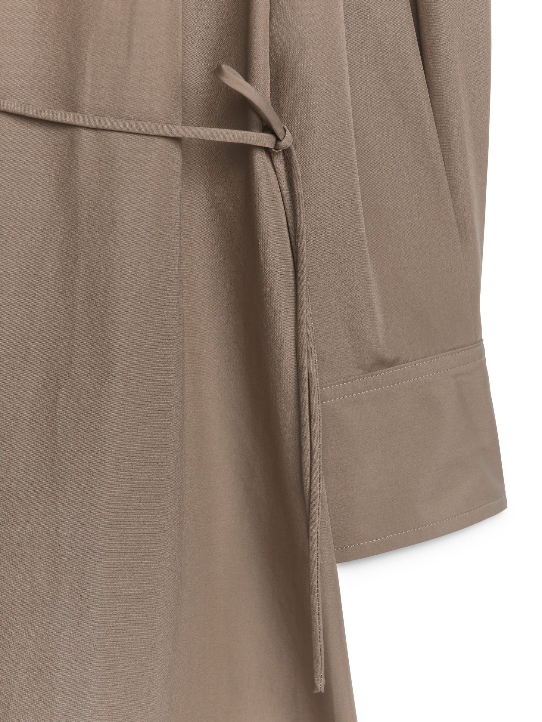 Wickel-Hemdblusenkleid - Taupe - Regular Fit - Damen - StillMedia/DescriptiveDetail - 2