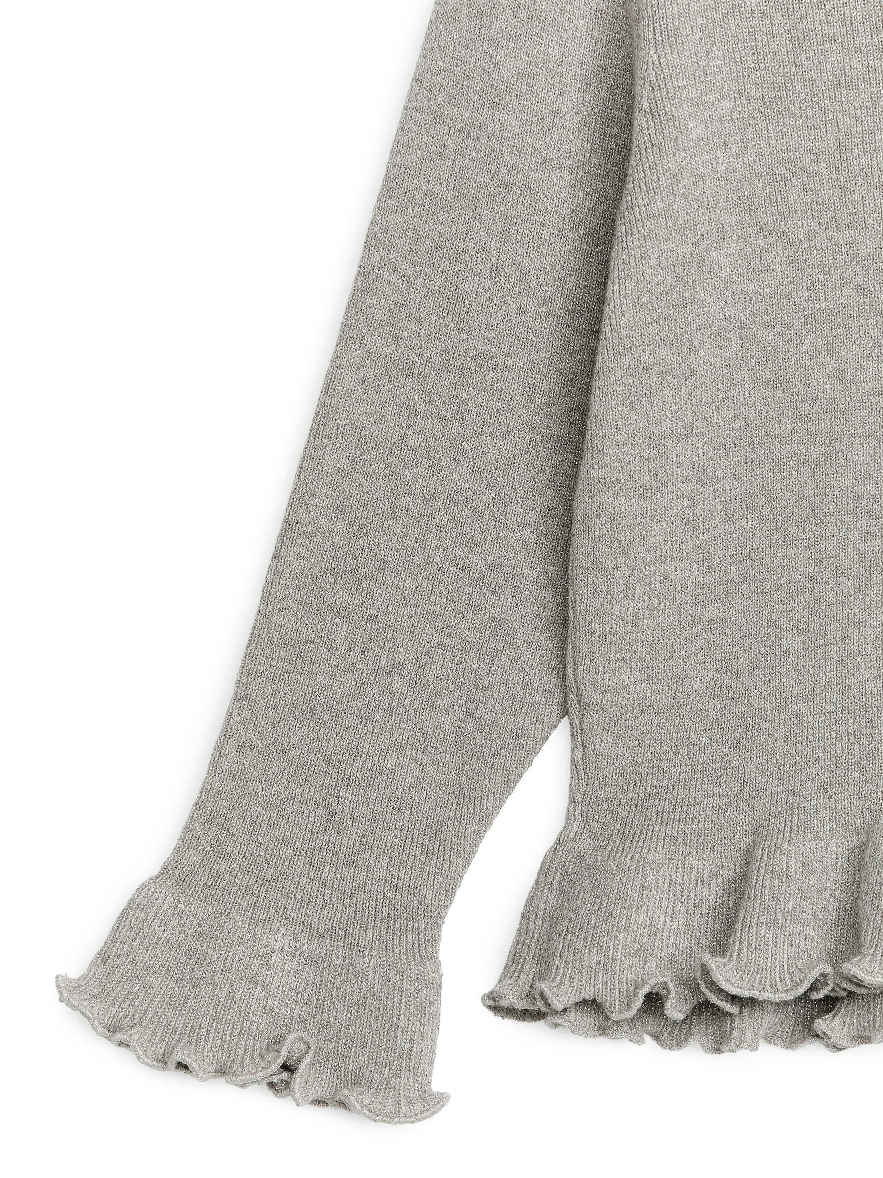 Gerüschter Pullover in Metallic-Optik - Grau - Regular Fit - Kinder - StillMedia/DescriptiveDetail - 2