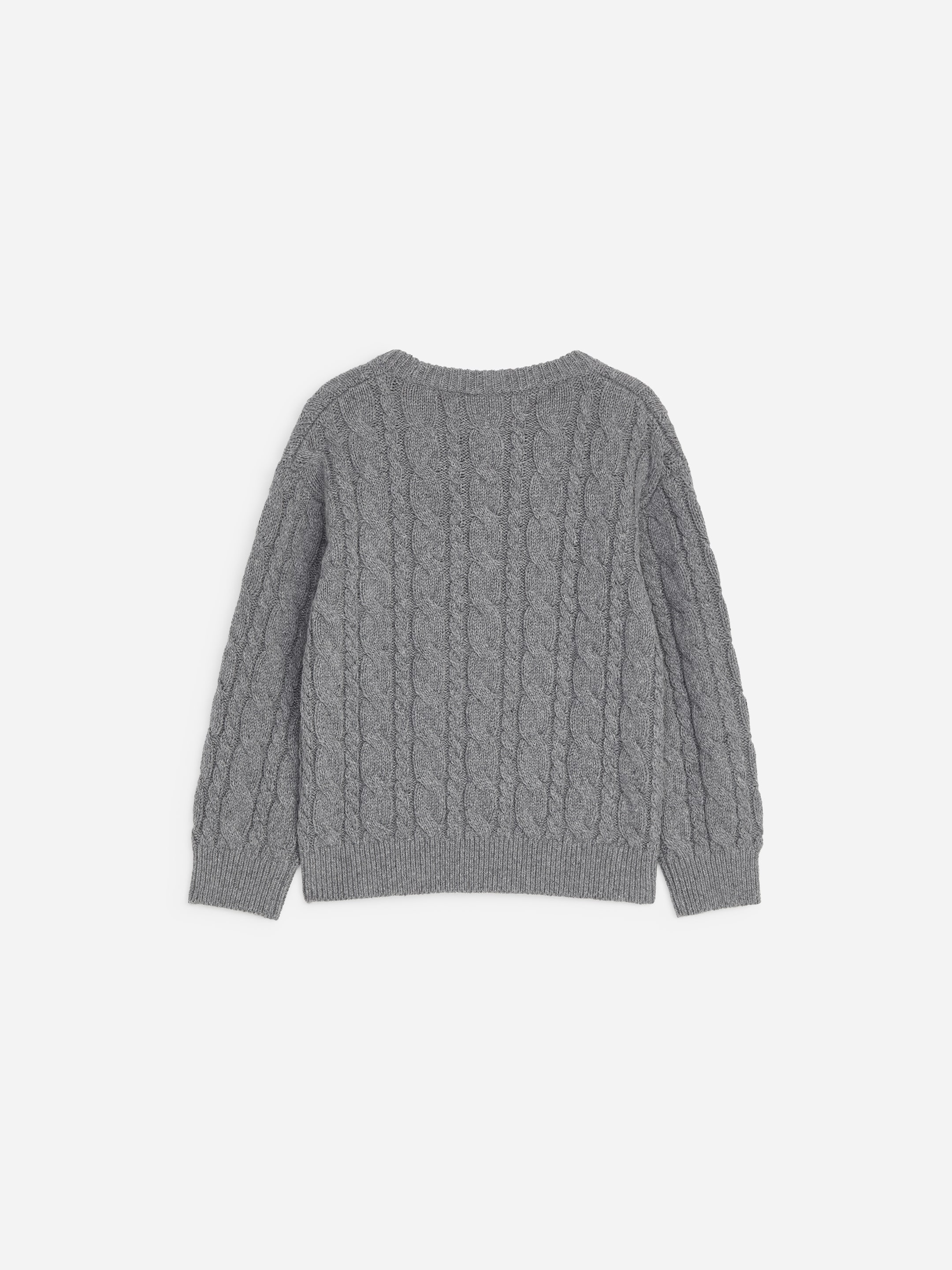 Cotton Wool Cable-Knit Jumper - Grey - Regular fit - children - StillMedia/DescriptiveStillLife - 1