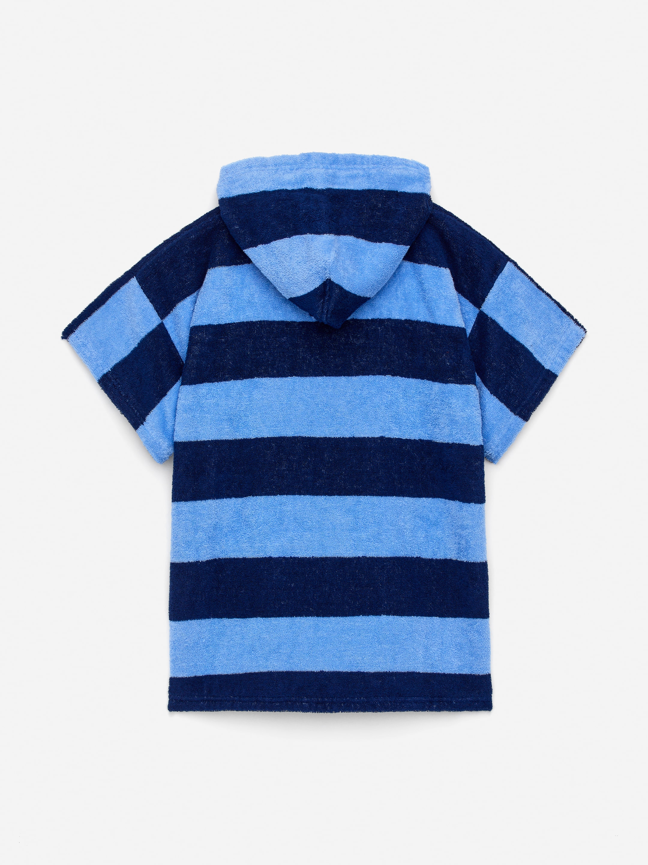 T-shirt i frotté med huva - Ljusblå/mörkblå - Oversized - Children - StillMedia/DescriptiveStillLife - 1