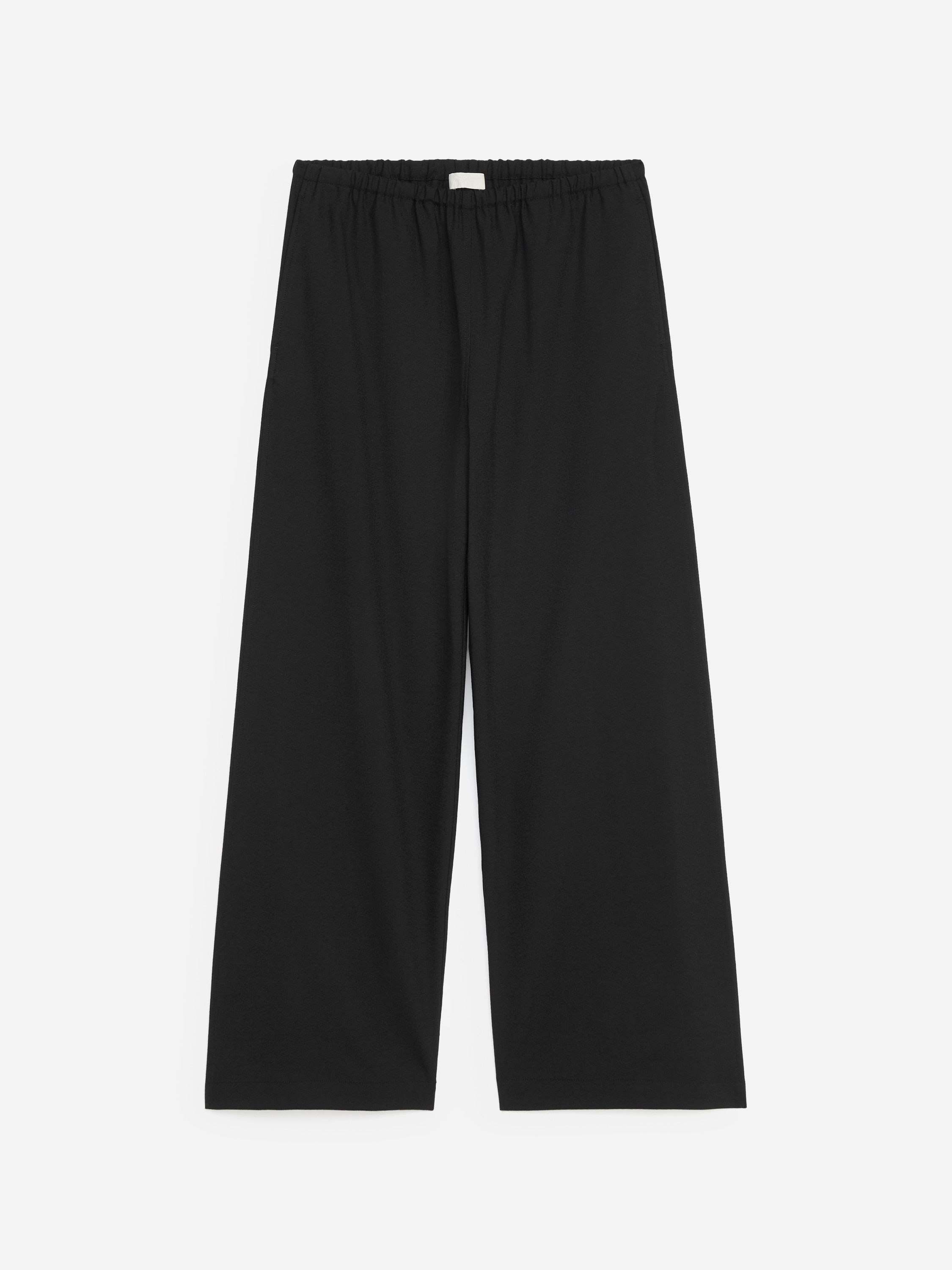 Pantalones de franela en mezcla de lana - Negro