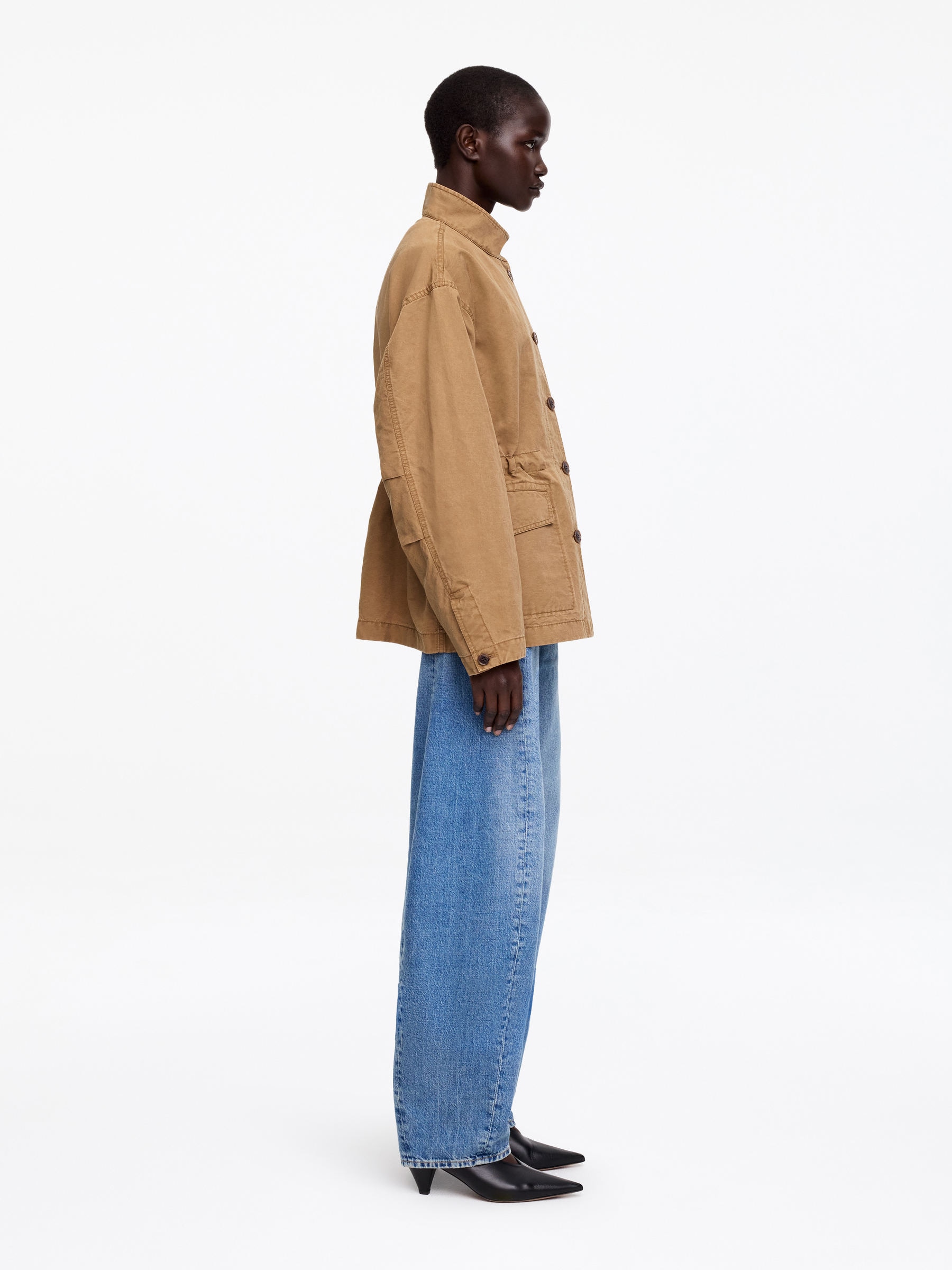 Relaxed Overshirt - Brown - Relaxed fit - Femme - StillMedia/Lookbook - 5