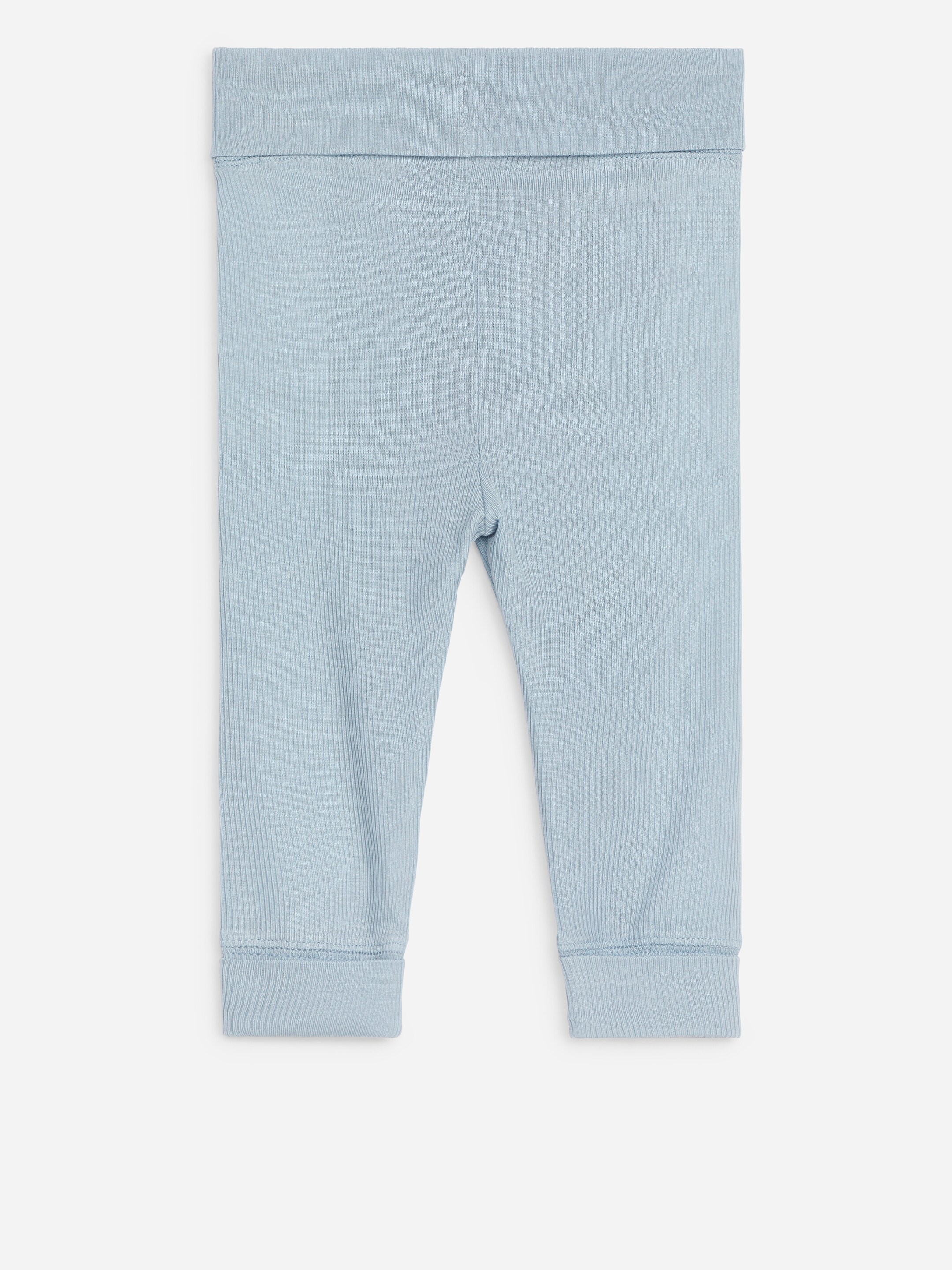 Breit gerippte Leggings für Neugeborene - Taubenblau - Regular Fit - Kinder - StillMedia/DescriptiveStillLife - 2