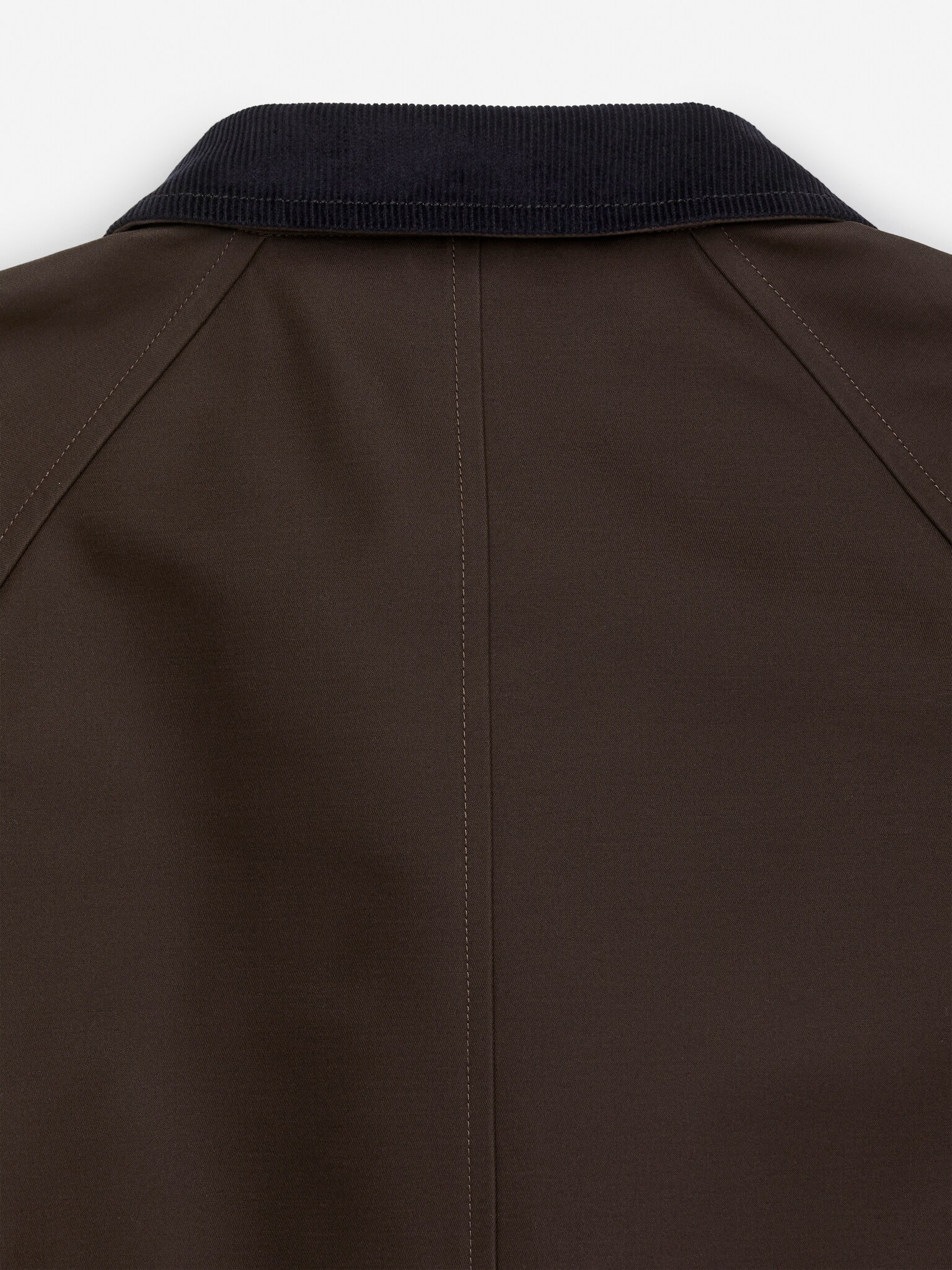 Veste en coton doublée - Marron foncé/Beige foncé - 5