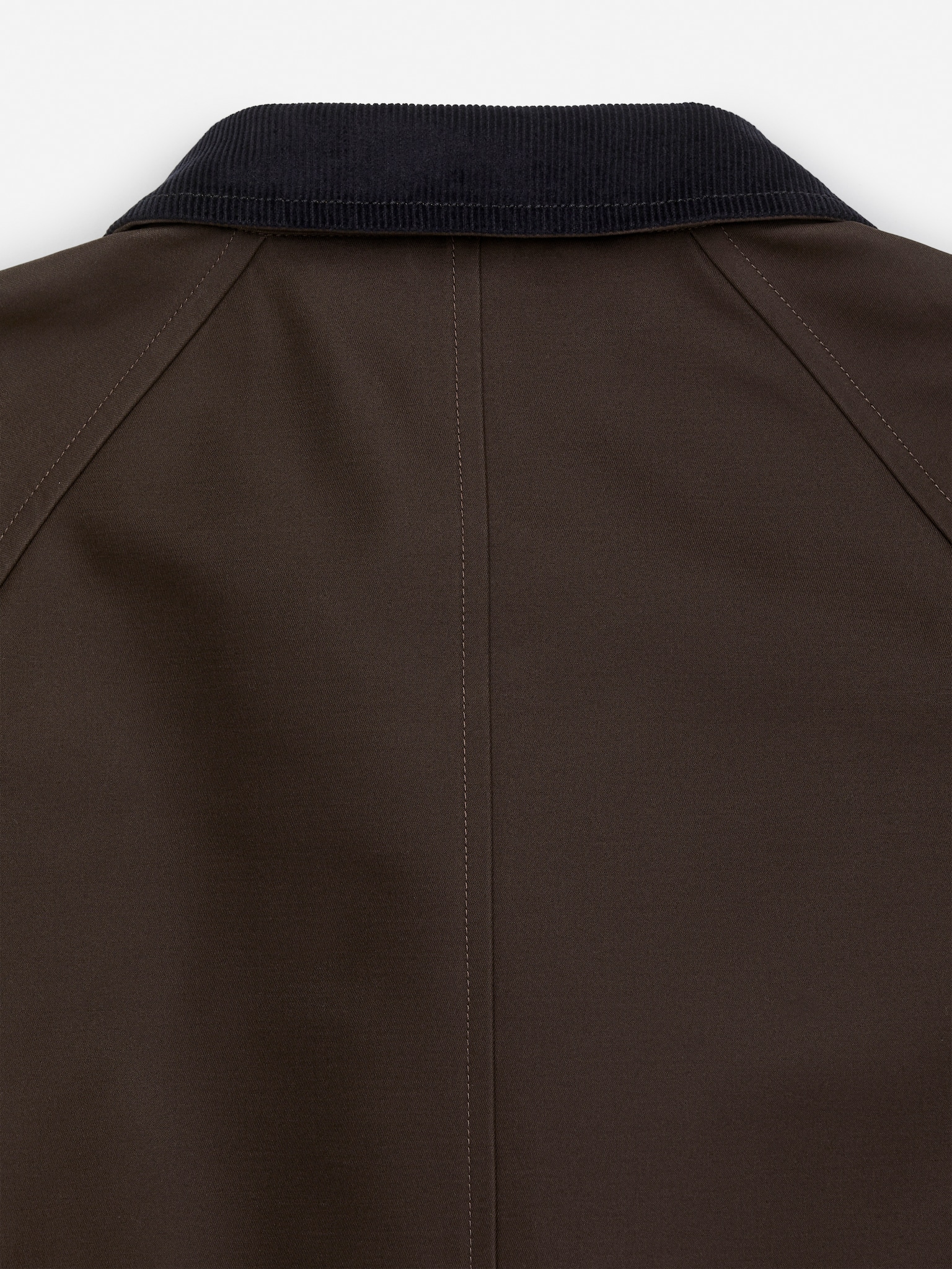 Veste en coton doublée - Marron foncé/Beige foncé - 7