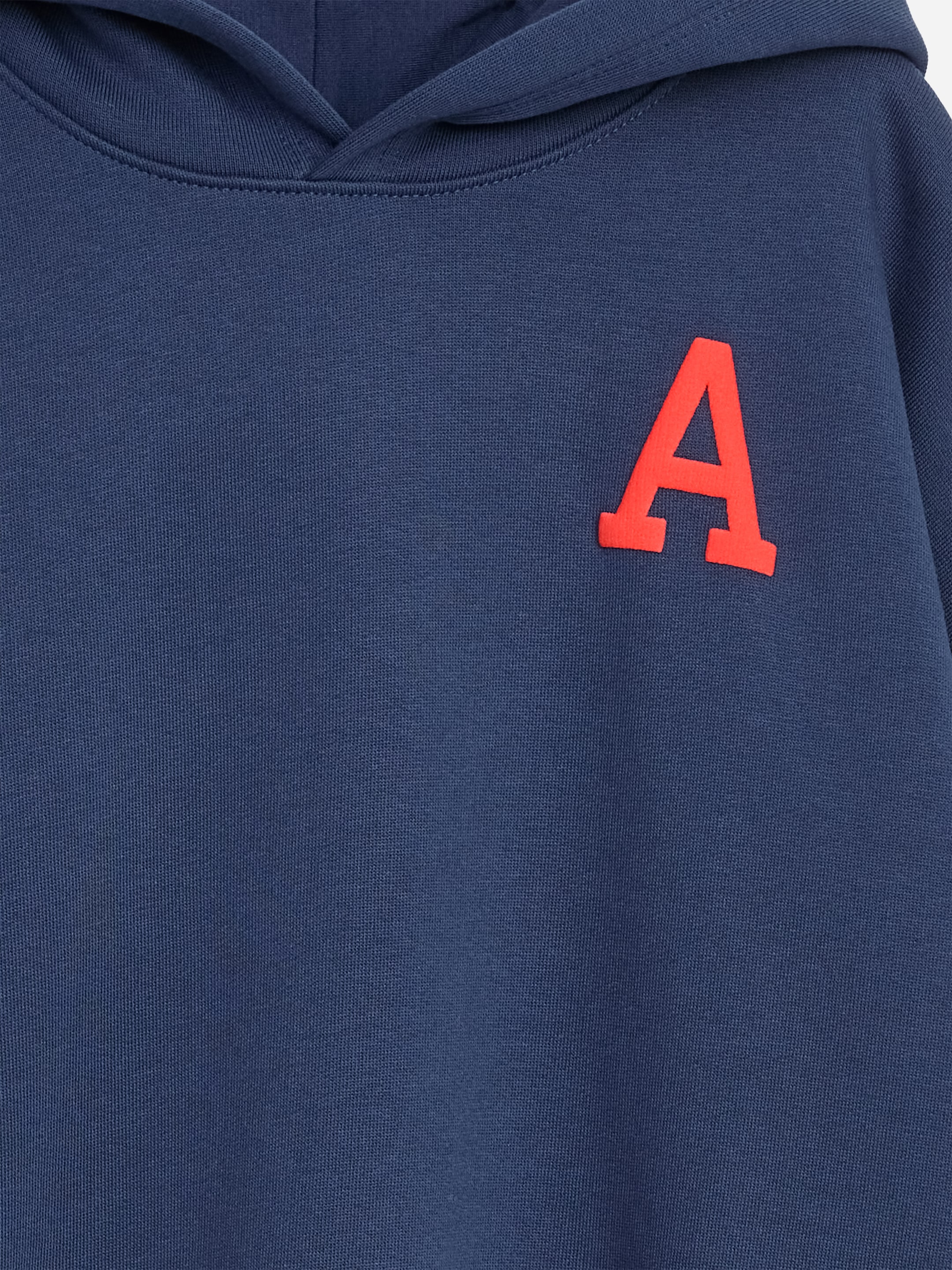 Heavyweight Hooded Sweatshirt - Dark Blue/Red A - Loose fit - children - StillMedia/DescriptiveDetail - 2