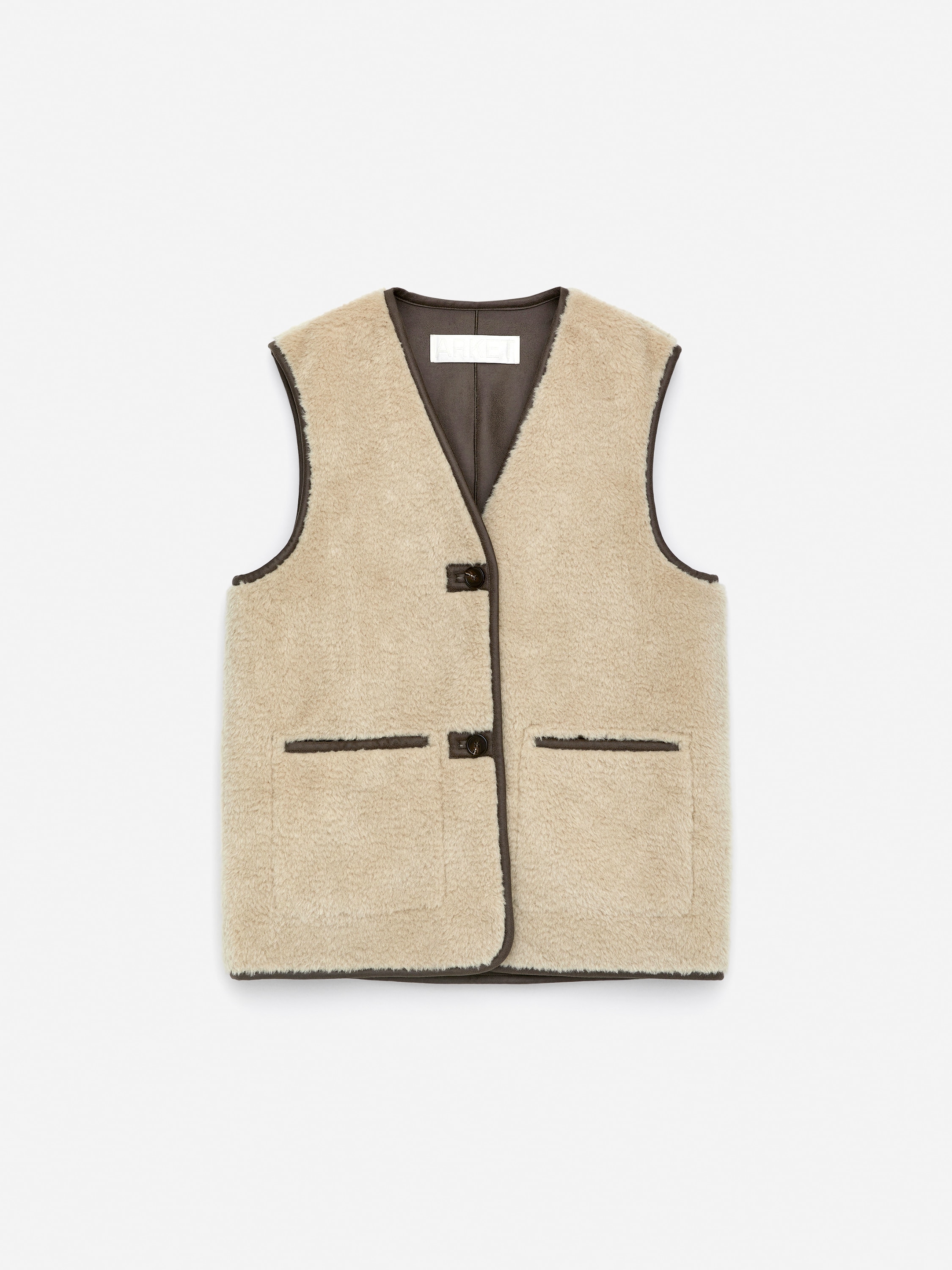 Gilet en peluche - Beige