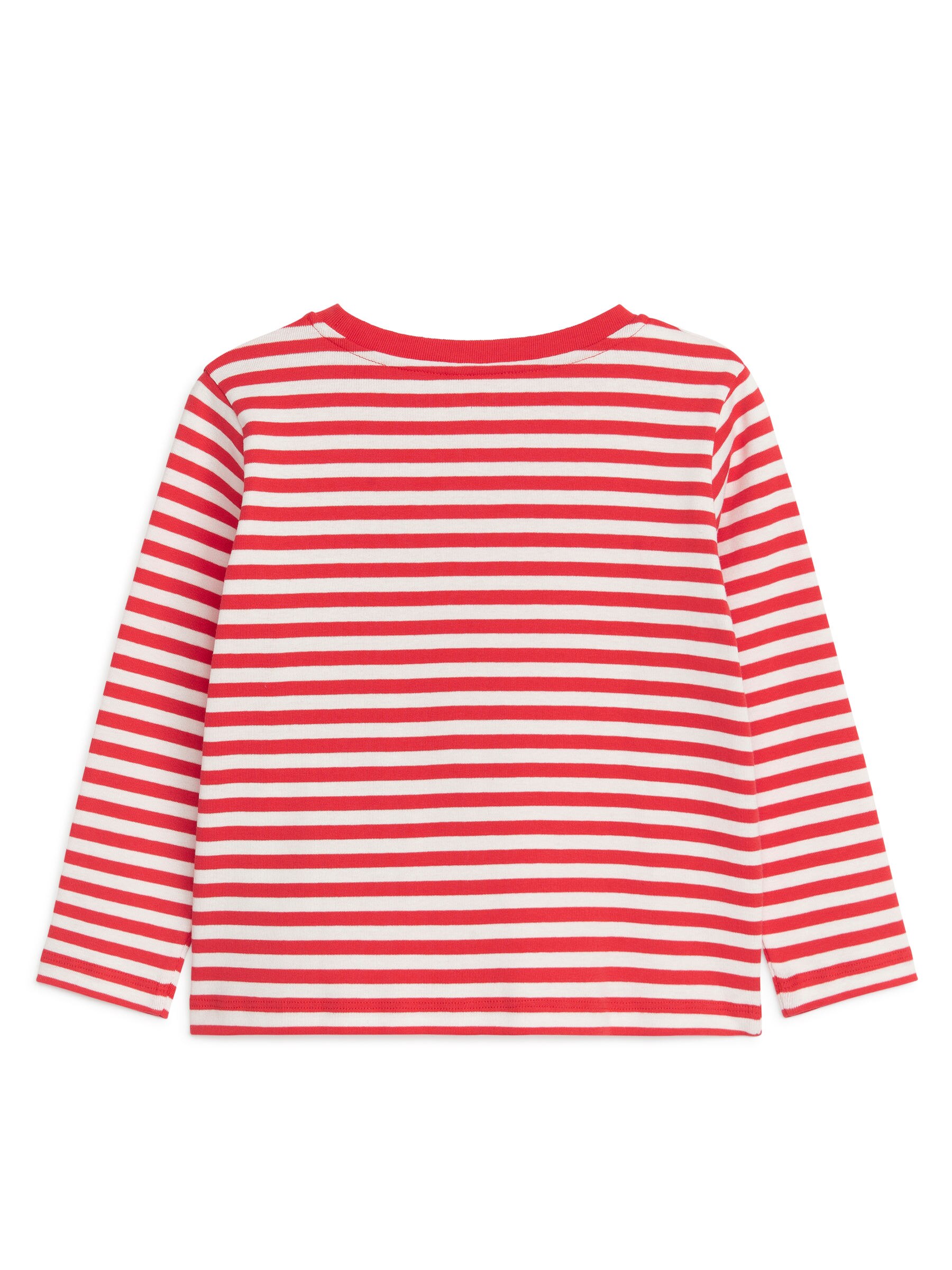 Langarm-T-Shirt - Rot/Weiß - Regular Fit - Kinder - StillMedia/DescriptiveStillLife - 2