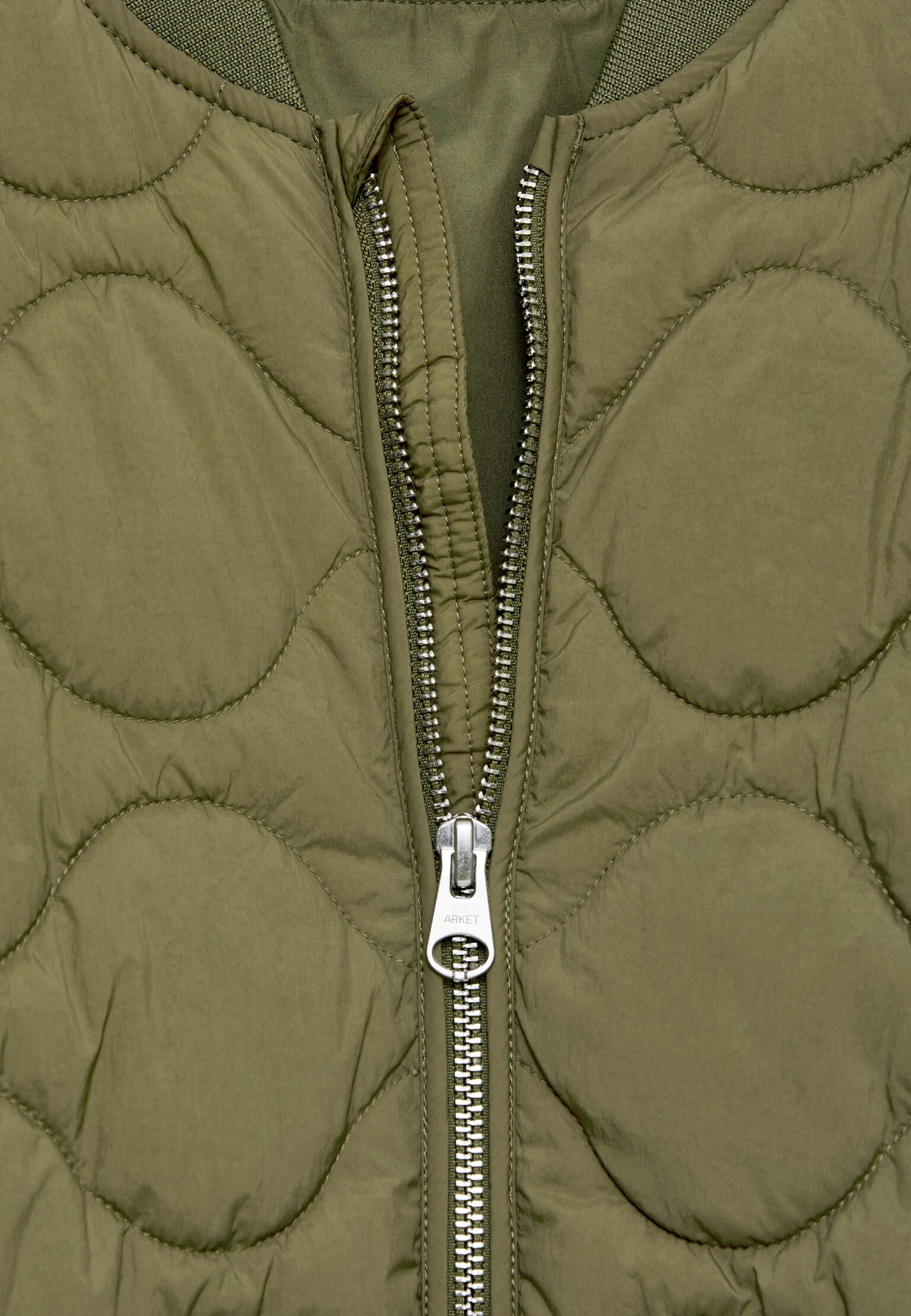 Veste matelassée - Vert kaki/Mauve/Bleu vif - 3