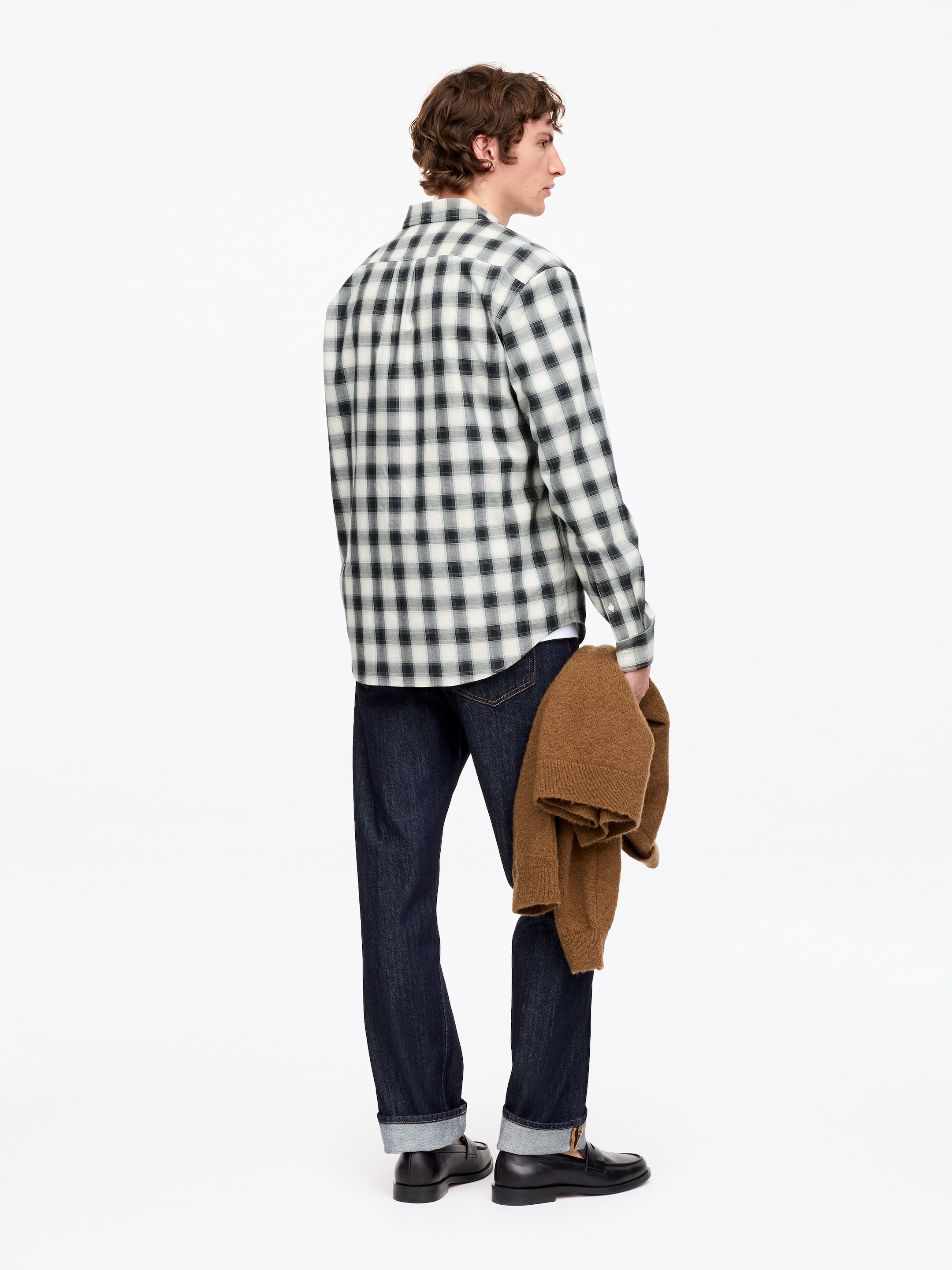 Regular Twill Shirt - Off White/Checkered - Regular fit - men - StillMedia/Lookbook - 2