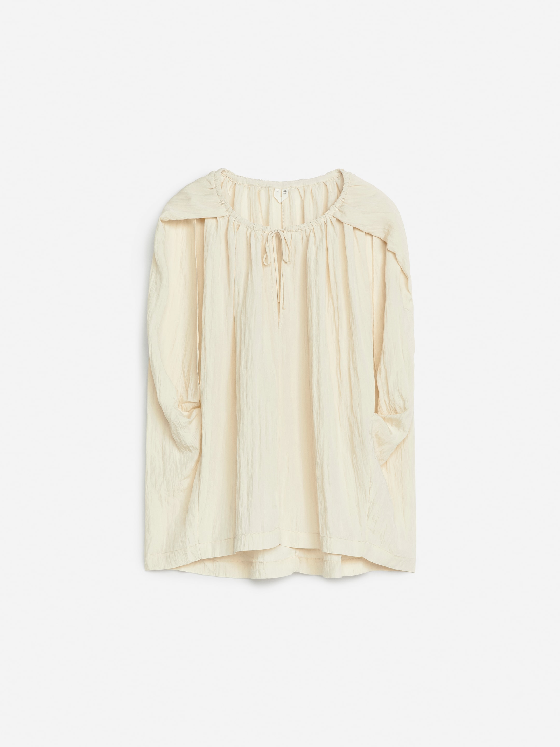 View larger image: Crinkle Cape Top - Off White - Ladies | H&M GB 1