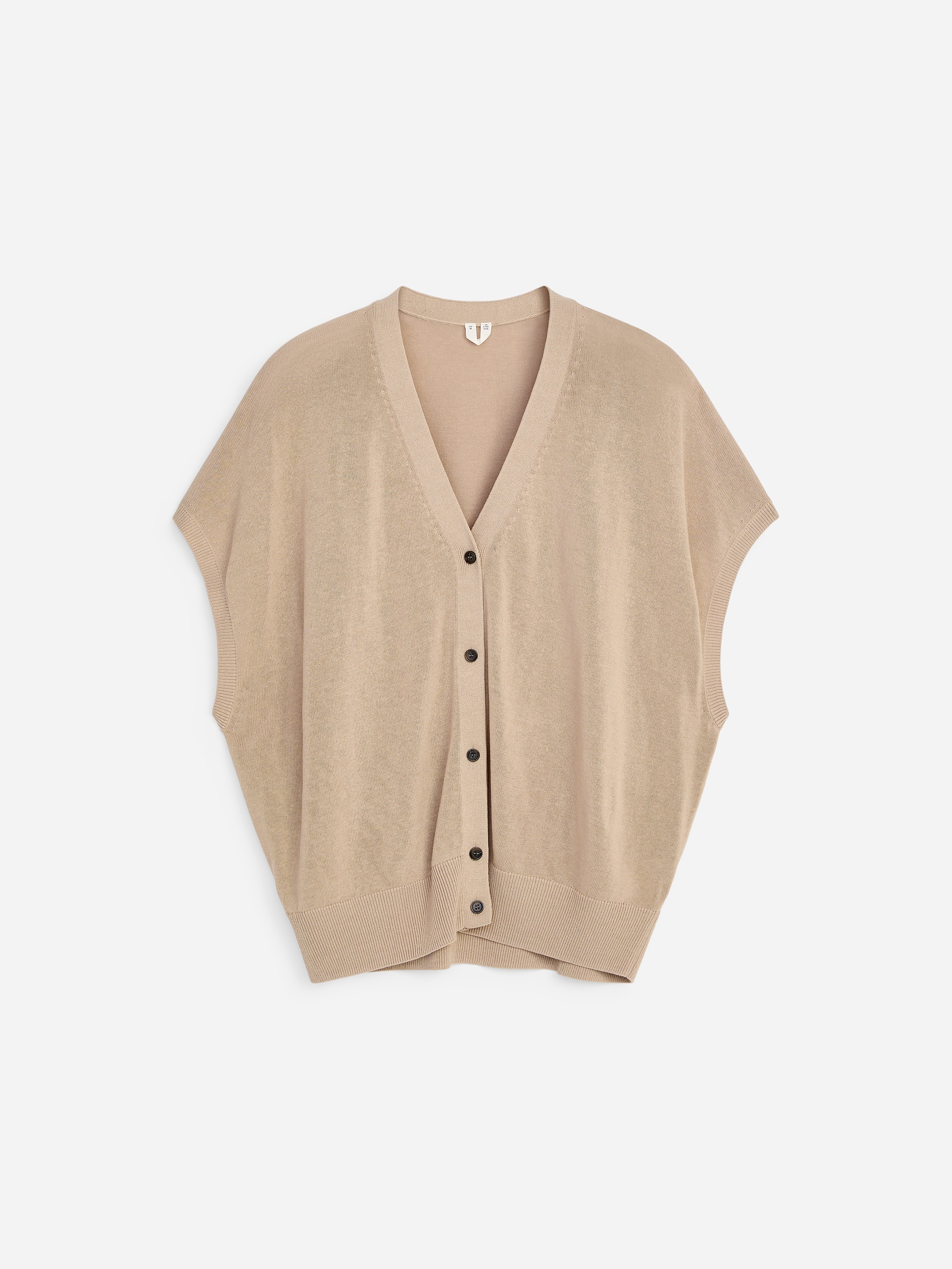 Gebreide spencer - Beige/Zwart