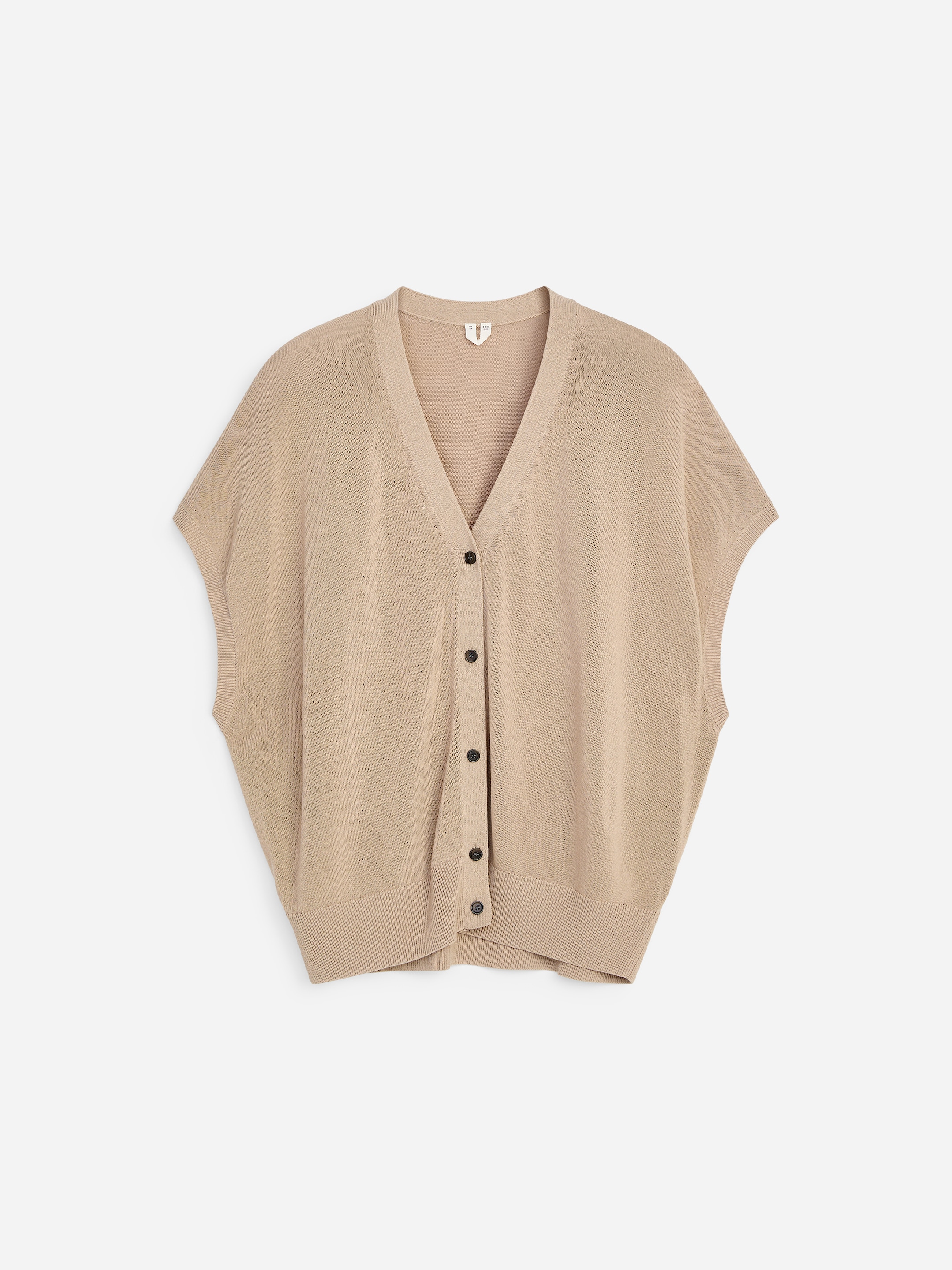 Knitted Vest - Beige - Regular fit - Women - StillMedia/DescriptiveStillLife - 1