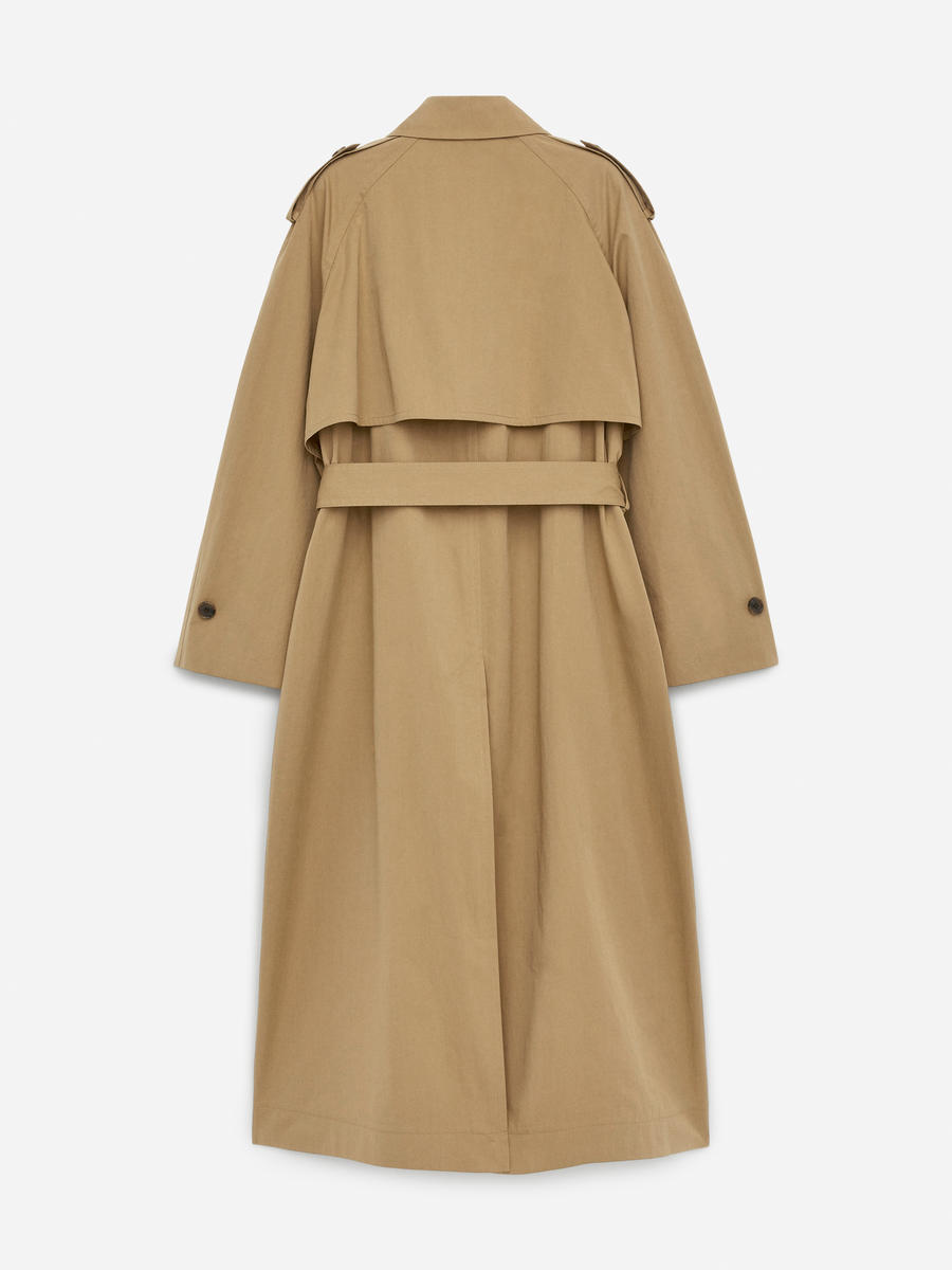 Water Resistant Trench Coat in Beige