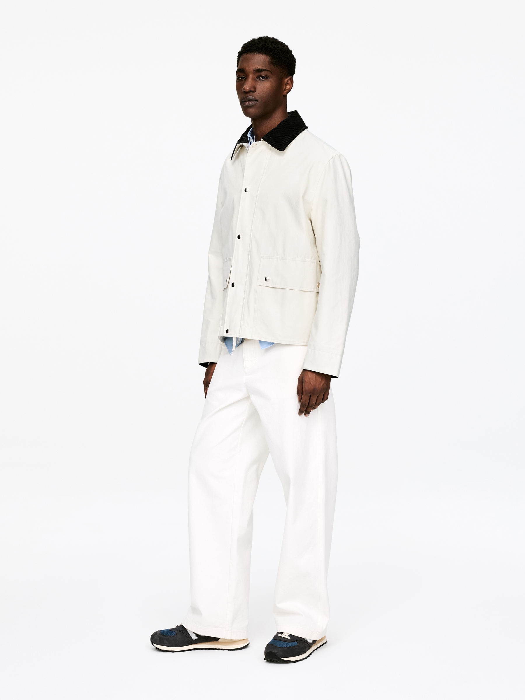 Veste cirée en nylon et coton - Beige clair - Regular fit - Homme - StillMedia/Lookbook - 6