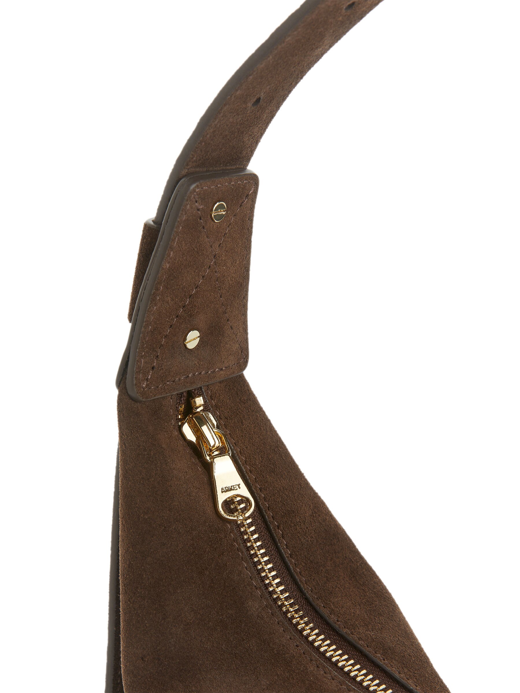 Mittelgroße, geschwungene Schultertasche - Dunkelbraun - Damen - StillMedia/DescriptiveDetail - 1